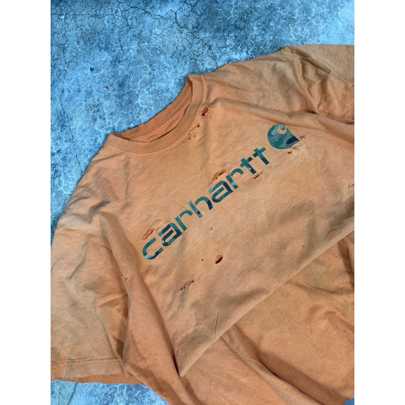 Carhartt Thrashed Carhartt Tee Size US XL / EU 56 / 4 - 4 Thumbnail