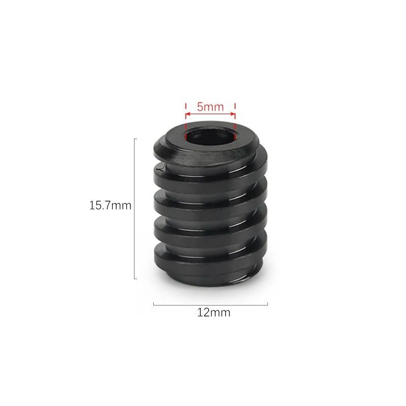 Handmade Black Titanium Knife Beads Paracord Bead Zipper Umbrella Size ONE SIZE - 4 Thumbnail