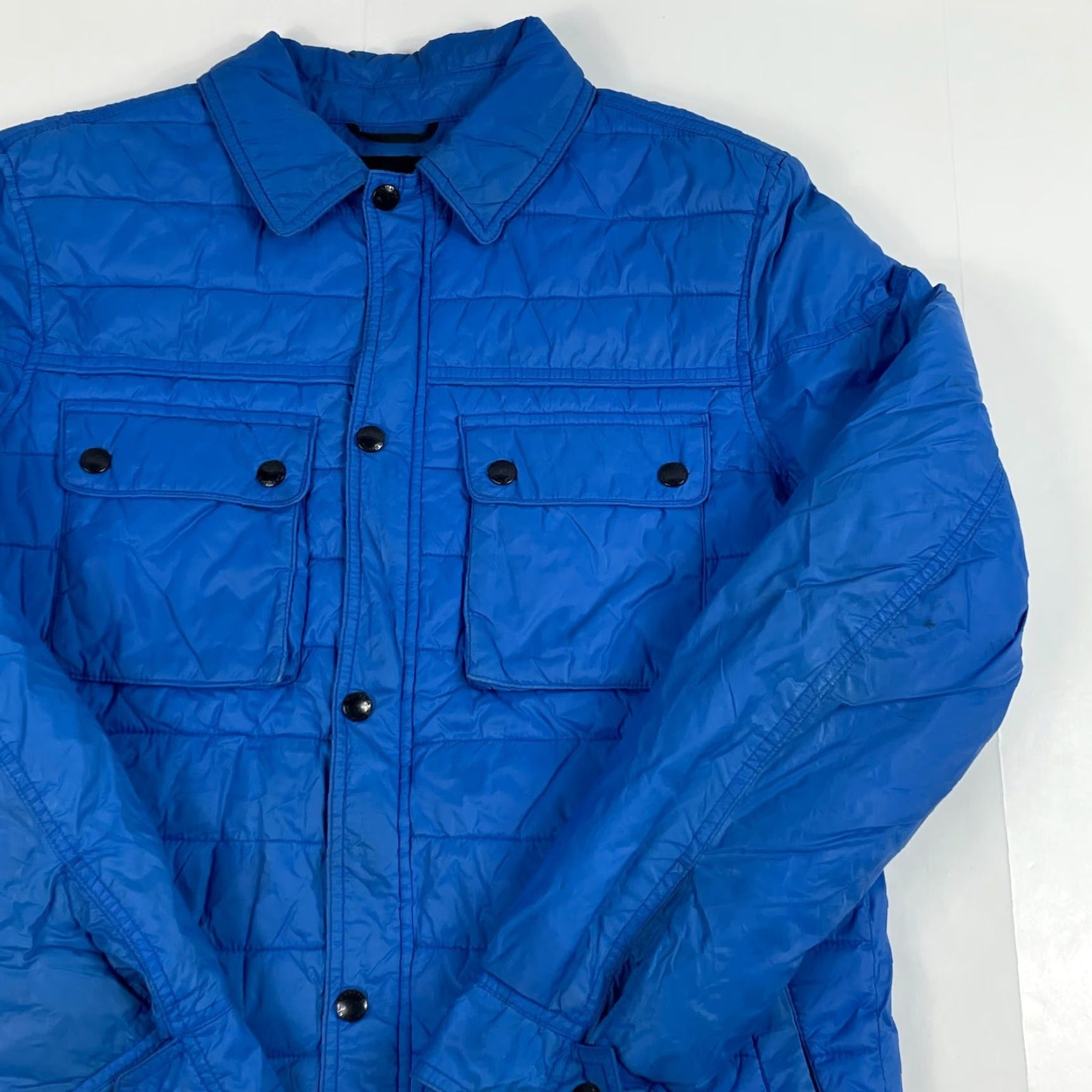 Banana Republic Banana Republic Jacket Mens Medium Blue Primaloft Puffer Full Zip Shacket Skiing Hiking Wind-Resistant Outdoor Fall Winter Spring Casual Workwear Size US M / EU 48-50 / 2 - 3 Thumbnail