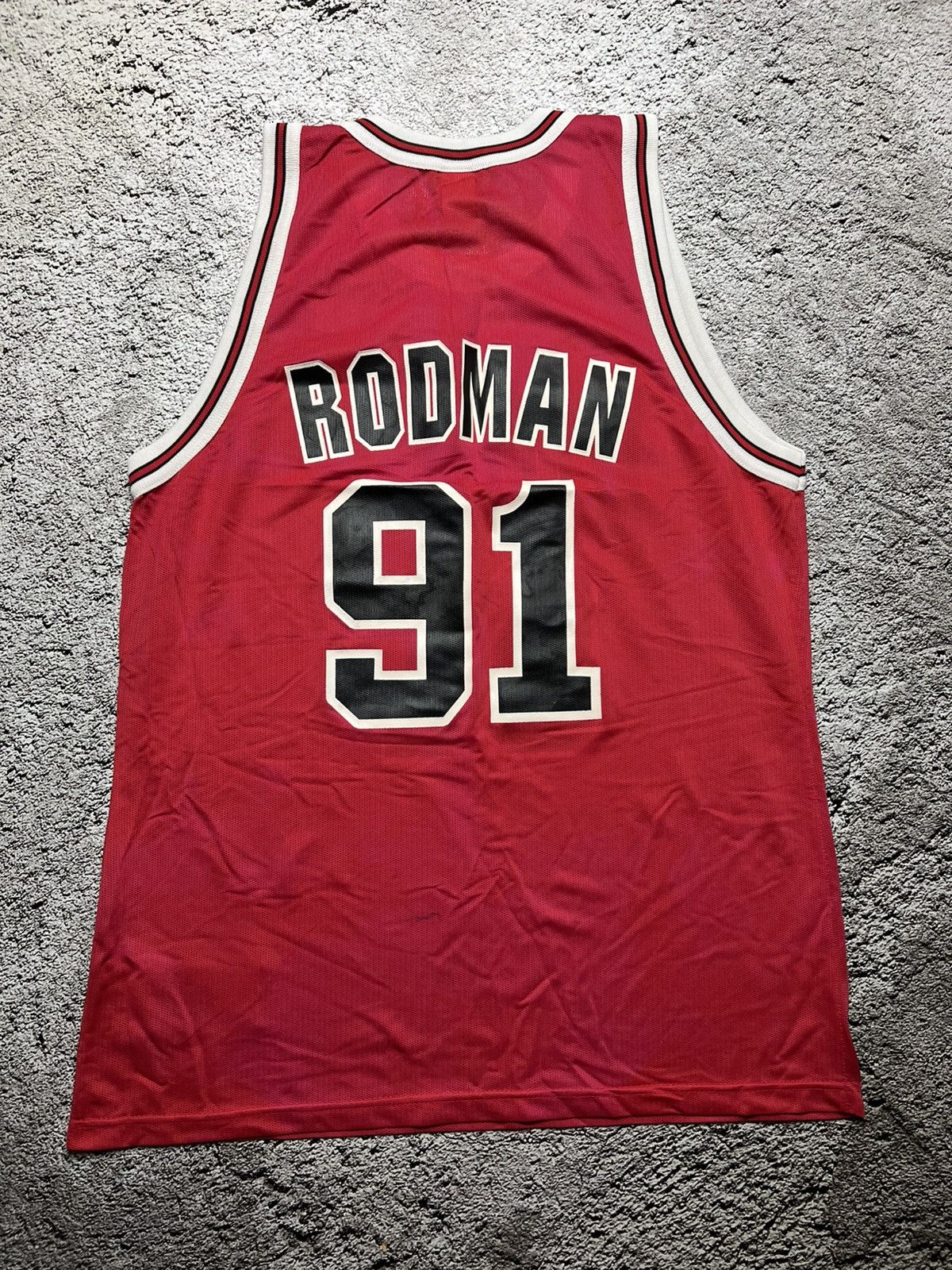 Champion VTG 90’s Chicago Bulls NBA Dennis Rodman champion jersey Size US L / EU 52-54 / 3 - 6 Thumbnail