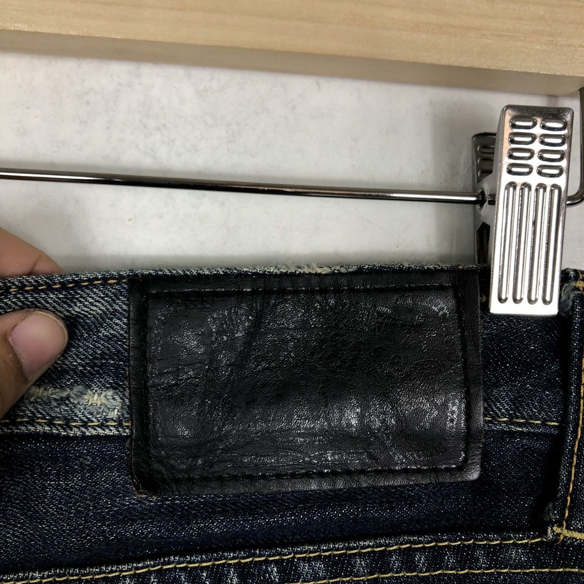 Japanese Brand 🔥90’s VINTAGE BOW CUT DISTRESSED DENIM JEANS MOUSSY JAPAN Size US 30 / EU 46 - 16 Thumbnail
