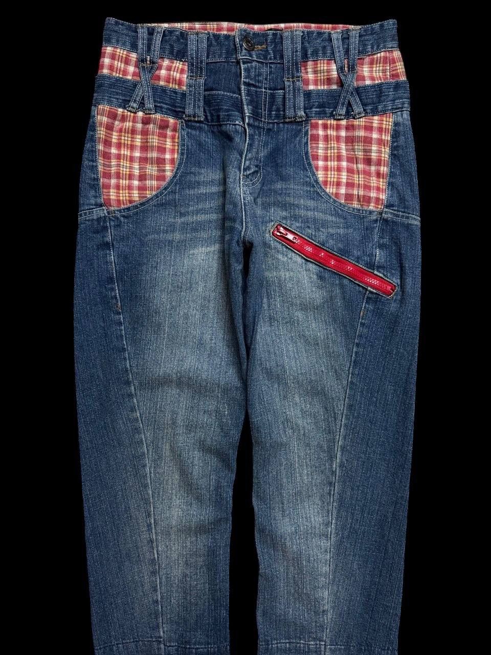 Japanese Brand × Seditionaries DOUBLE WAIST Japanese Mudwash Twist Leg Spilt Flannel Zipper Size US 30 / EU 46 - 3 Thumbnail