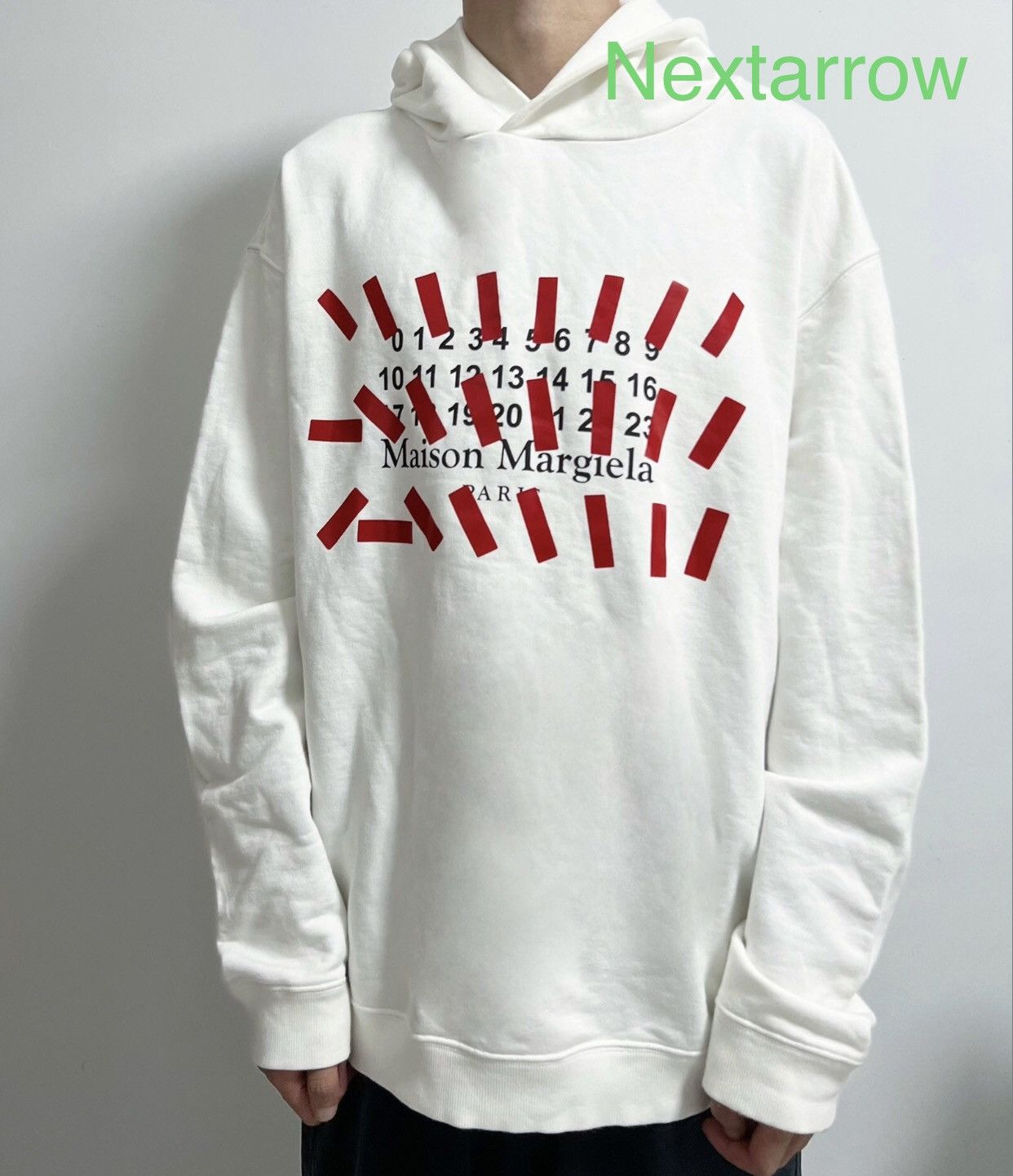 Maison Margiela Maison Margiela Co-Ed Tape Logo Hoodie 2408