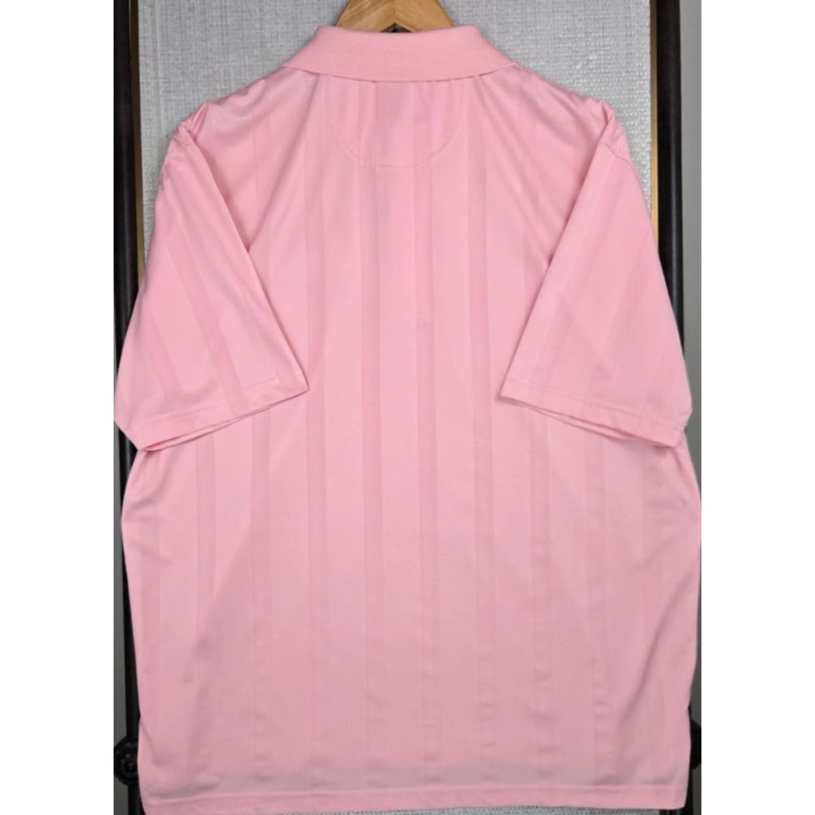 Vintage Point o Woods Shirt Mens M Pink MICHIGAN Stripe Polo Size Poly Bamboo Size US M / EU 48-50 / 2 - 5 Thumbnail