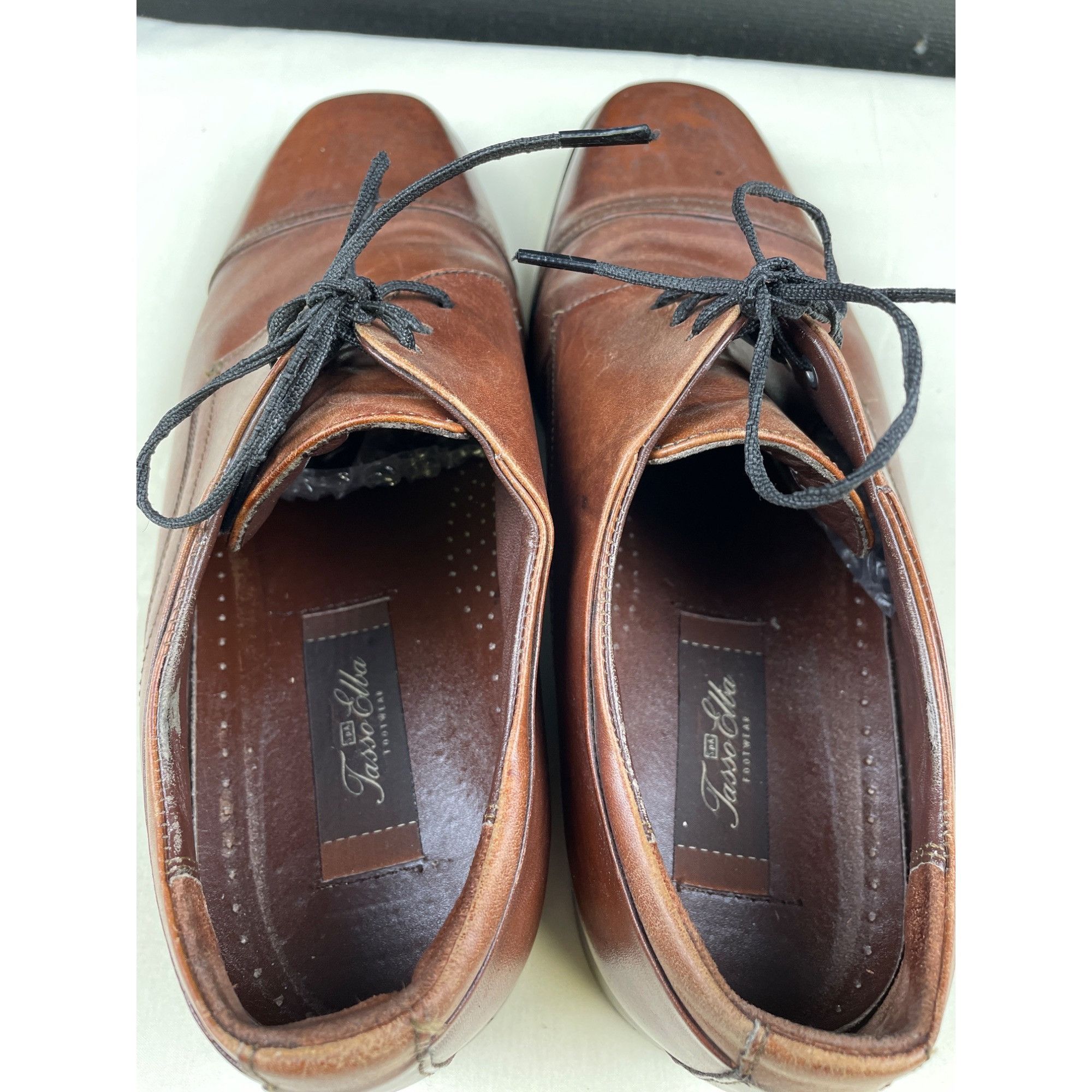 Tasso Elba Tasso Elba Men's Brown Leather Shoes/Cap toe Oxfords Size 9. Size US 9.5 / EU 42-43 - 7 Thumbnail
