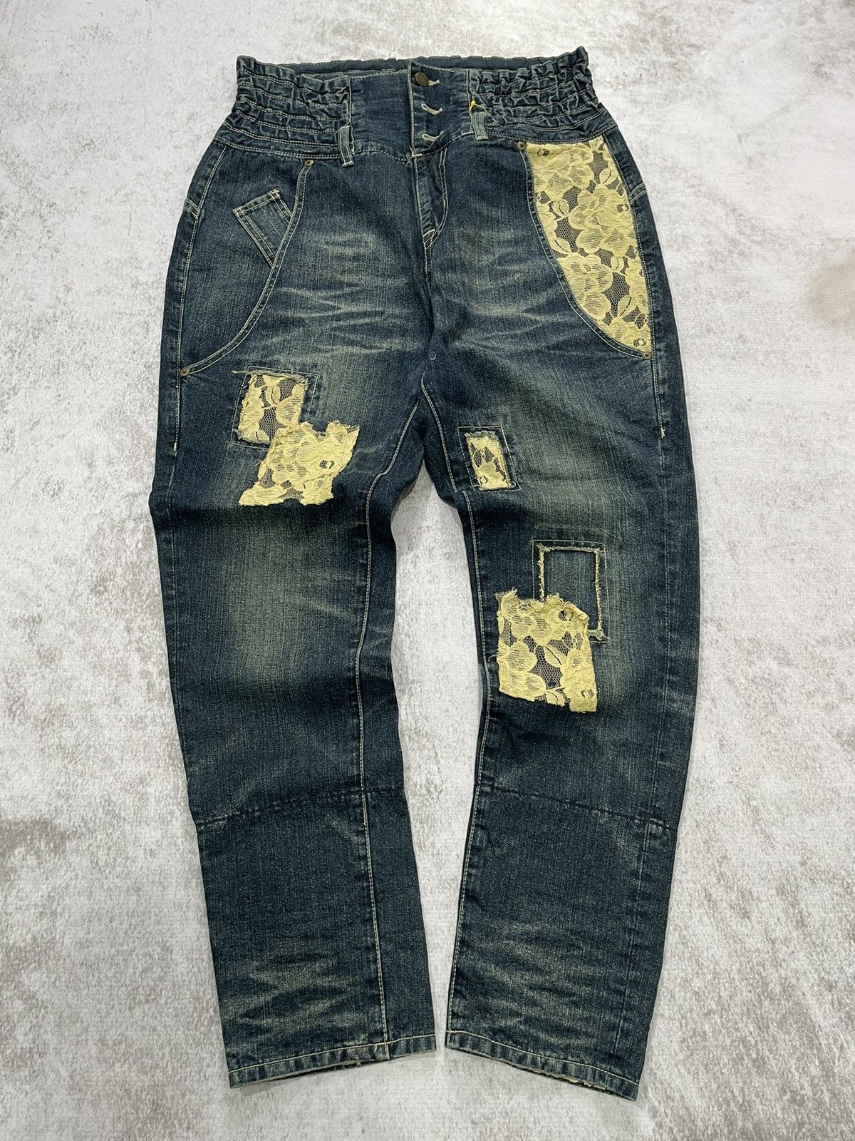 Issey Miyake 2000s Somari japan hight waistdenim pants kapitalstyle Size US 32 / EU 48 - 1 Thumbnail