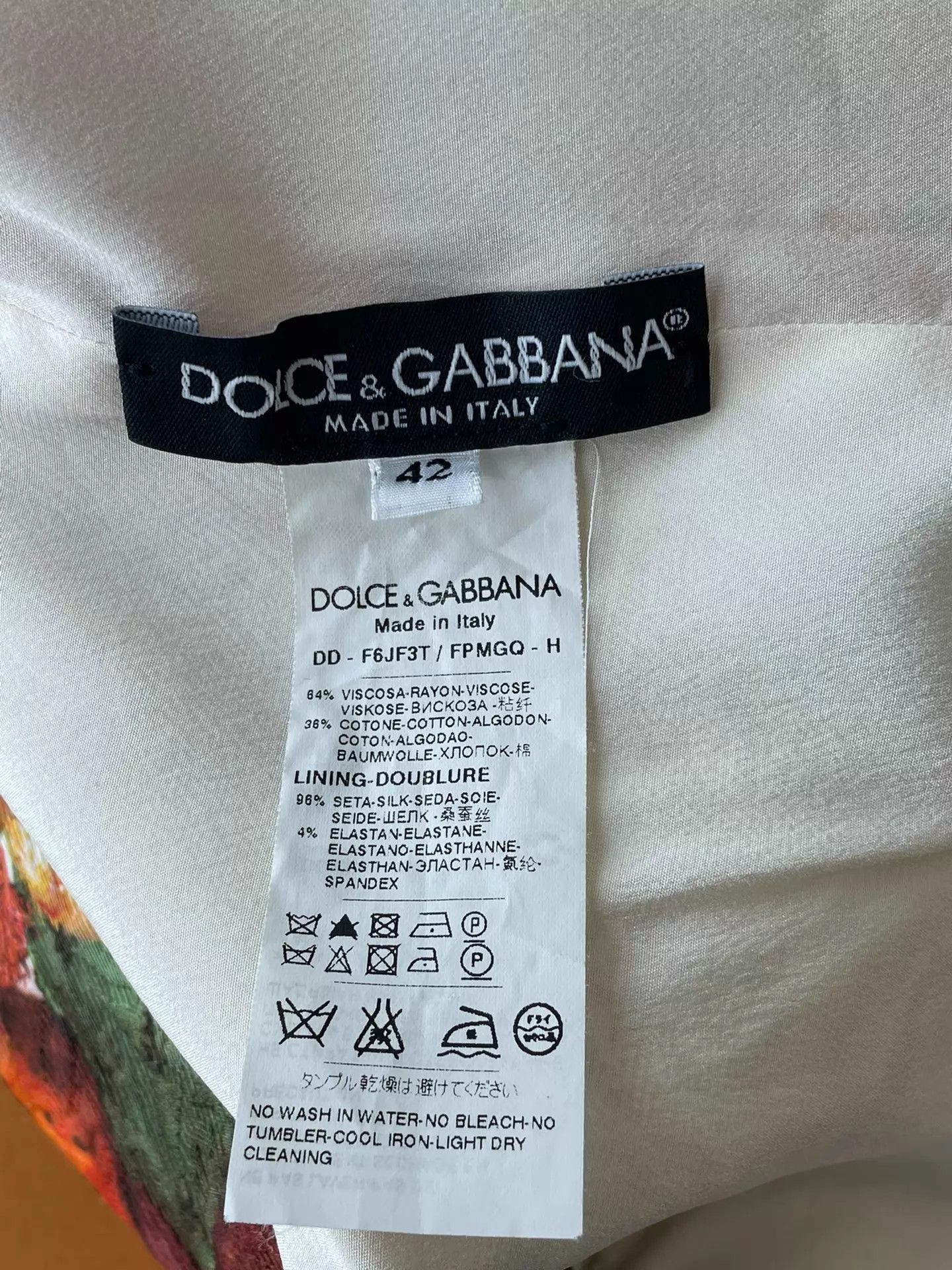 Dolce & Gabbana Dolce&Gabbana Printed Camisole Dress 42 Size M / US 6-8 / IT 42-44 - 4 Thumbnail