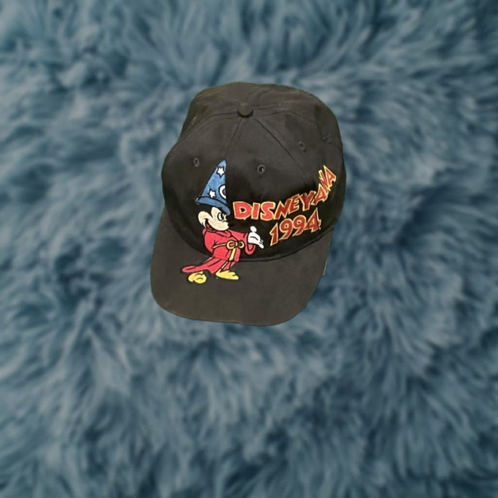 Disney VINTAGE Disney Mickey Mouse Hat Adult SnapBack 90s Disneyana 1995 VTG Sorcerer Size ONE SIZE - 1 Thumbnail
