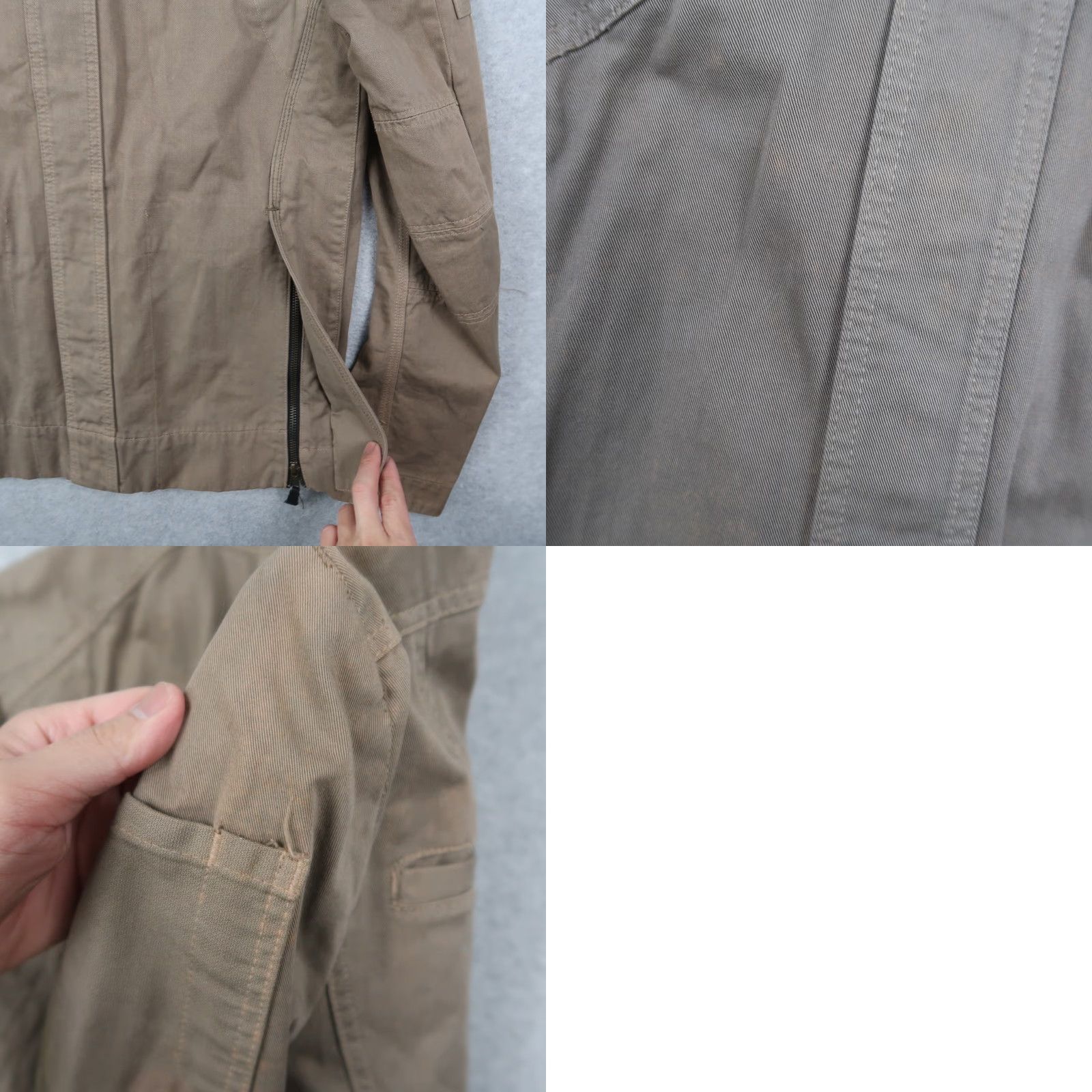 Nice Collective NICE Collective Military Jacket Khaki Mens S Small Cotton USA Made Field Jacket" Size US S / EU 44-46 / 1 - 11 Thumbnail