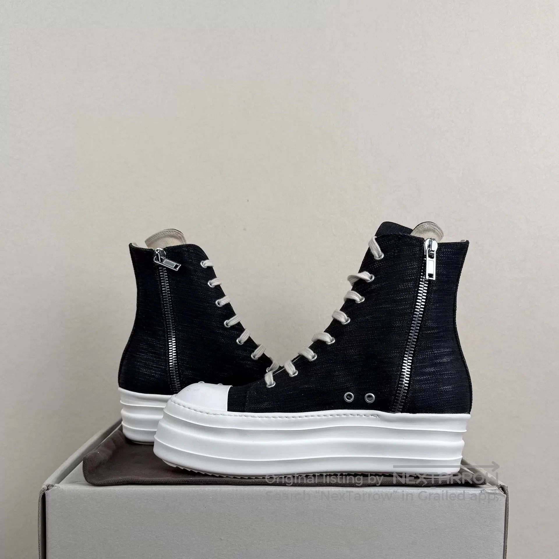 Rick Owens Drkshdw rick owens drkshdw thick sole sneakers. Size US 10.5 / EU 43-44 - 5 Thumbnail
