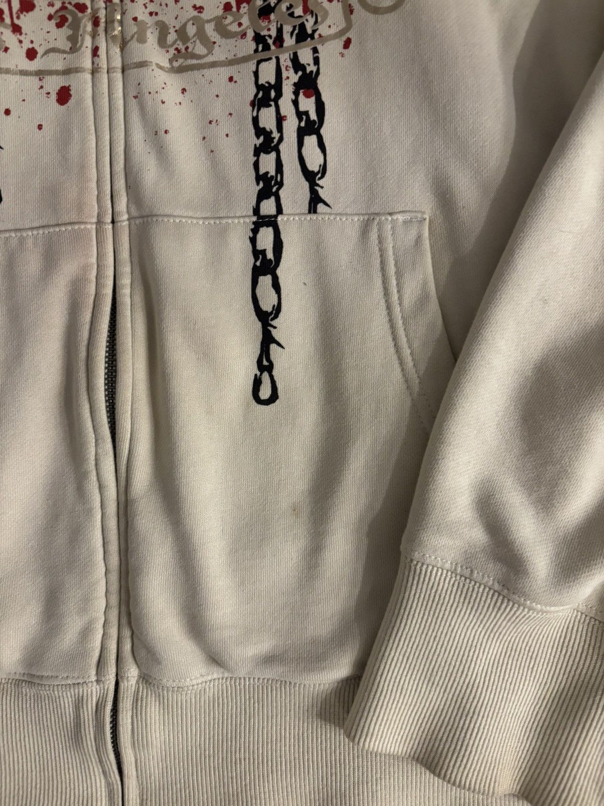 Christian Audigier Vintage SMET Christian Audigier Zip Hoodie Early 2000s Size US XXL / EU 58 / 5 - 4 Thumbnail