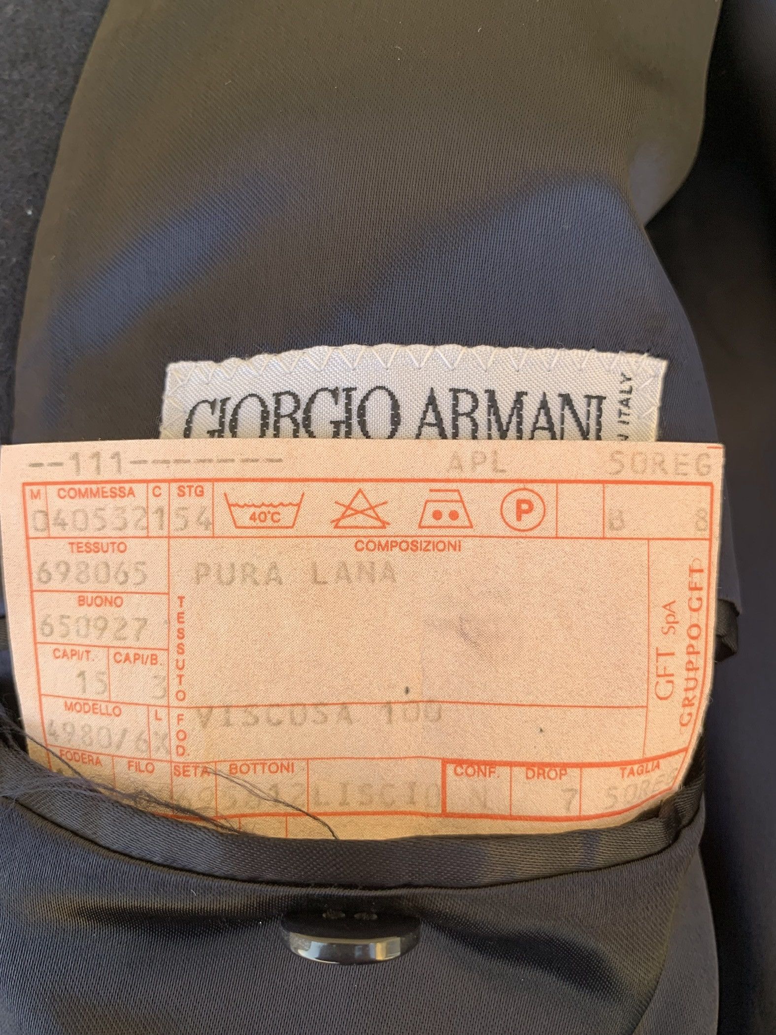 Giorgio Armani Giorgio Armani Double-Breasted Coat - Size 52 IT/ US L Size US L / EU 52-54 / 3 - 11 Thumbnail
