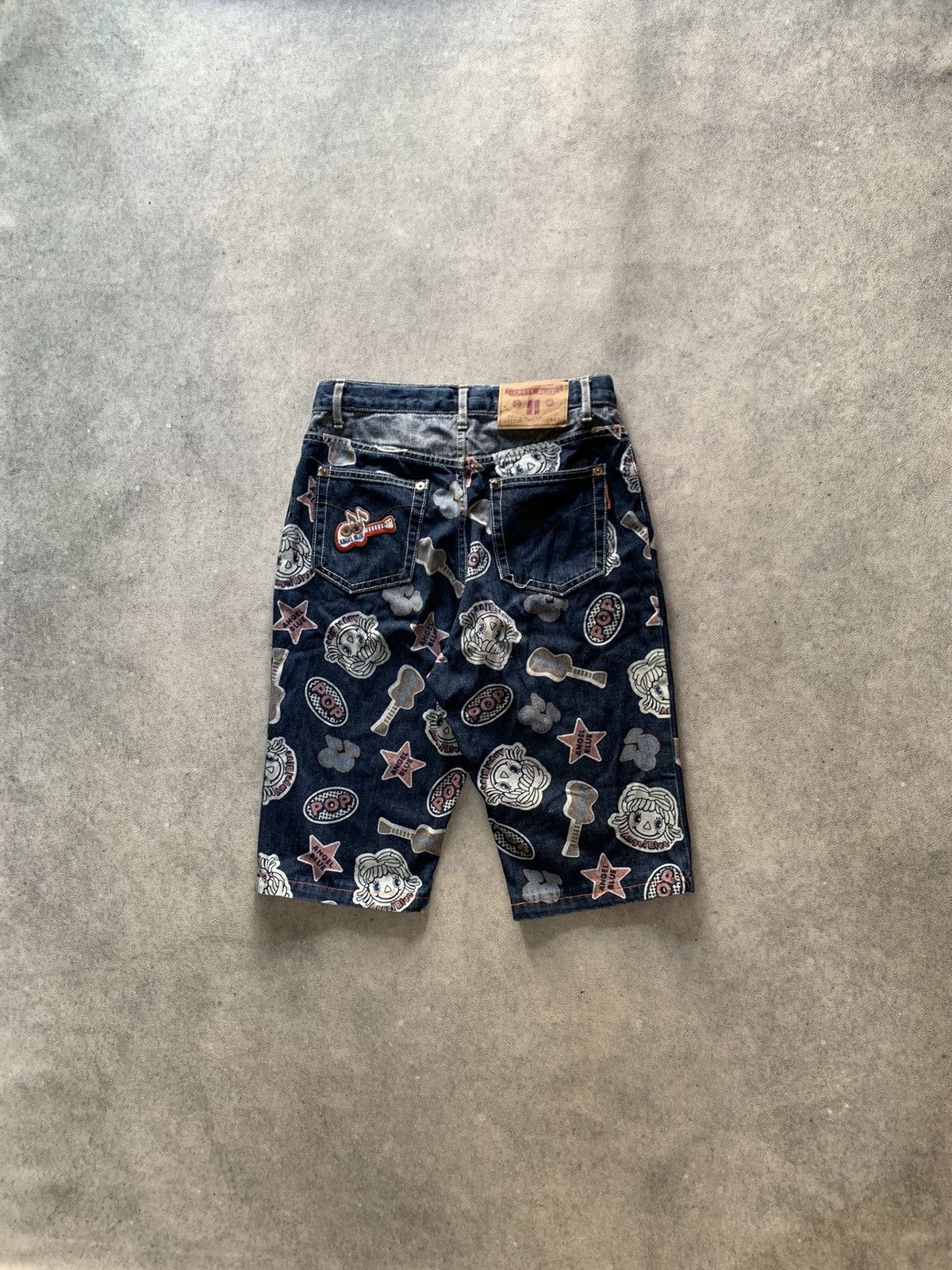 Angel Blue 1990s Angel Blue Full Print Short Denim Size 27" / US 4 / IT 40 - 1 Thumbnail