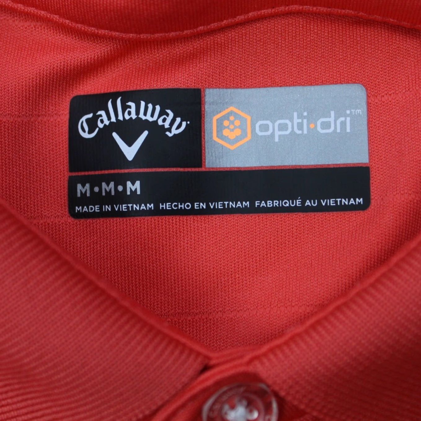 Callaway Callaway Opti-Dri Polo Shirt Mens Medium Pink 100% Polyester S/S Golf Pullover Size US M / EU 48-50 / 2 - 5 Thumbnail