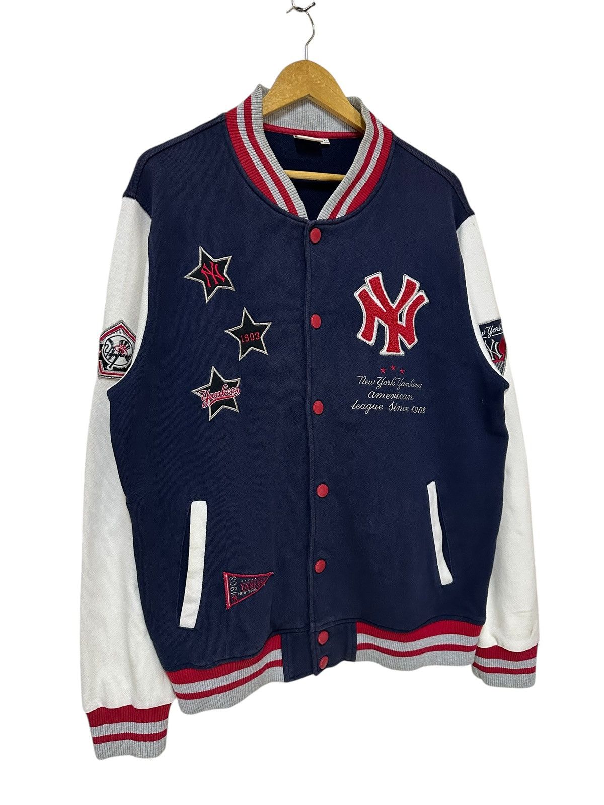 New York Yankees New York Yankees Cotton Varsity Jacket Size US XL / EU 56 / 4 - 3 Thumbnail
