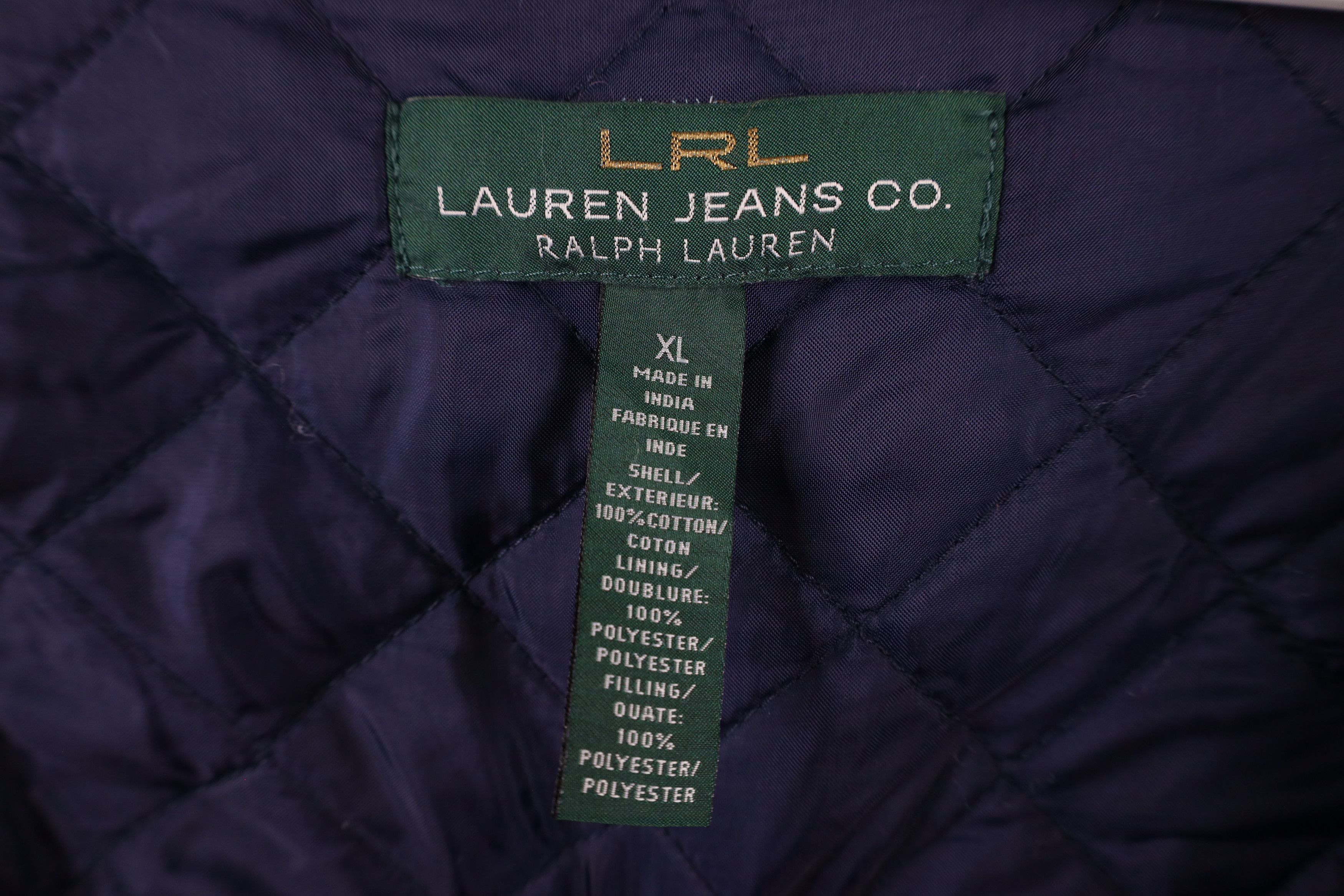 Ralph Lauren × Vintage Vintage 90s Ralph Lauren Full Button Jacket Indigo Blue Size XL / US 12-14 / IT 48-50 - 8 Thumbnail
