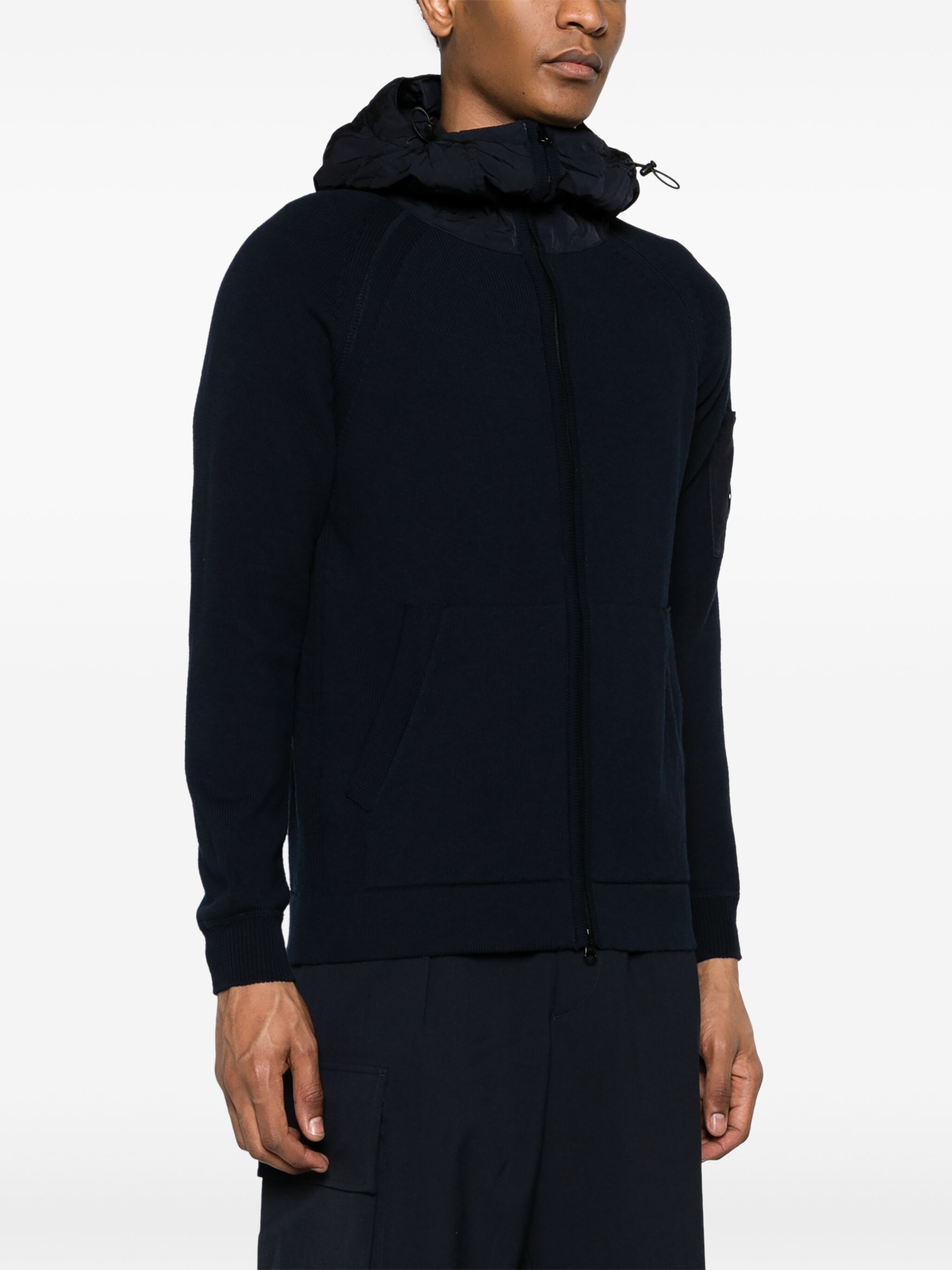 C.P. Company o1y1224 Hooded Cardigan in Navy Blue Size US S / EU 44-46 / 1 - 3 Thumbnail