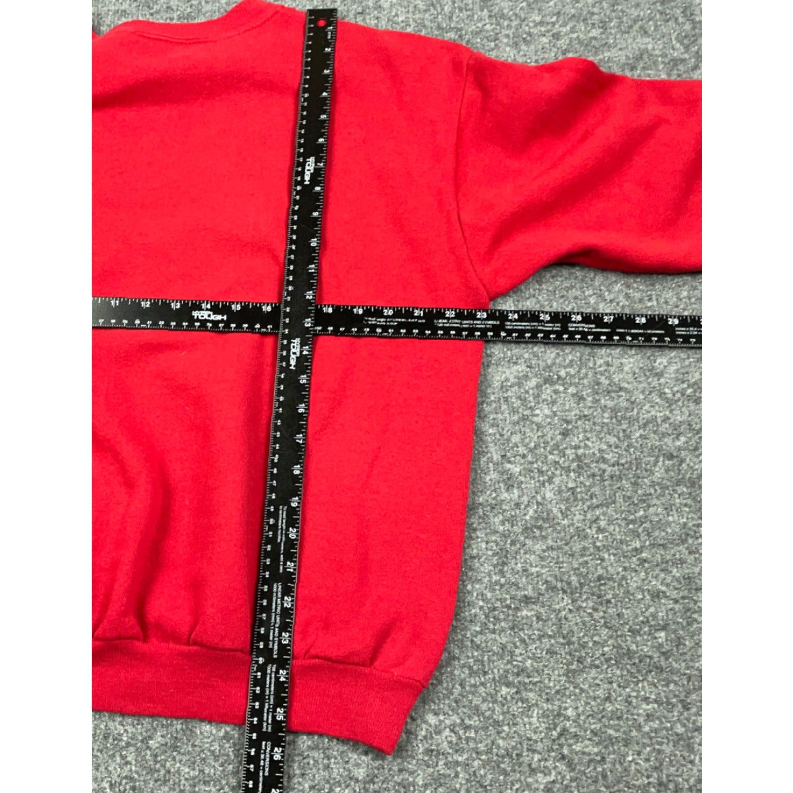 Lee VINTAGE 90s Christmas Jesus Is Born Sweatshirt Red Lee Crewneck Pullover Adult Large Womens Sweatshirt Size L / US 10 / IT 46 - 5 Thumbnail