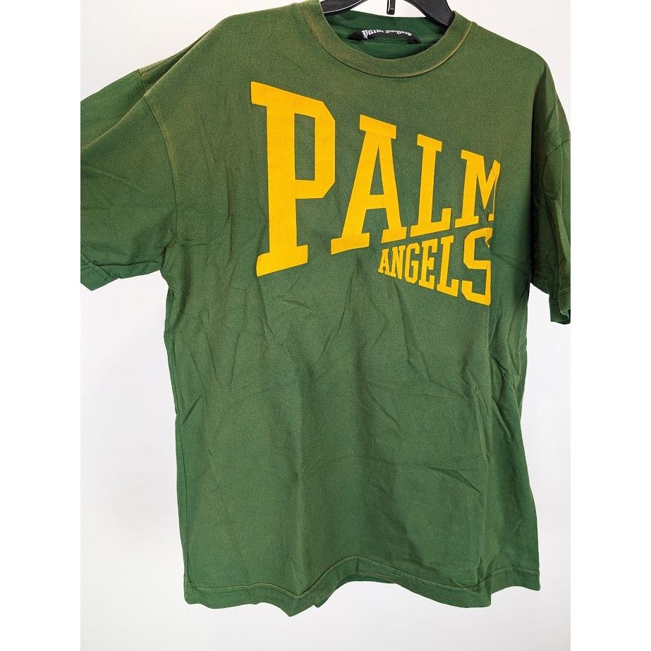Palm Angels o1rshd1 College T-Shirt in Green Gold Size US L / EU 52-54 / 3 - 8 Thumbnail