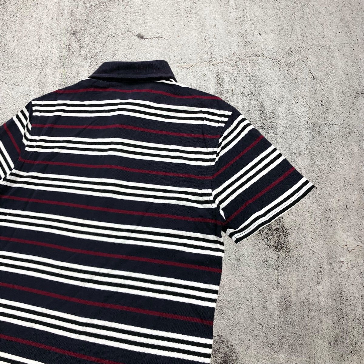 Burberry Vintage Burberry Black Label Polo T-shirt Stripe Luxury Size US S / EU 44-46 / 1 - 7 Thumbnail