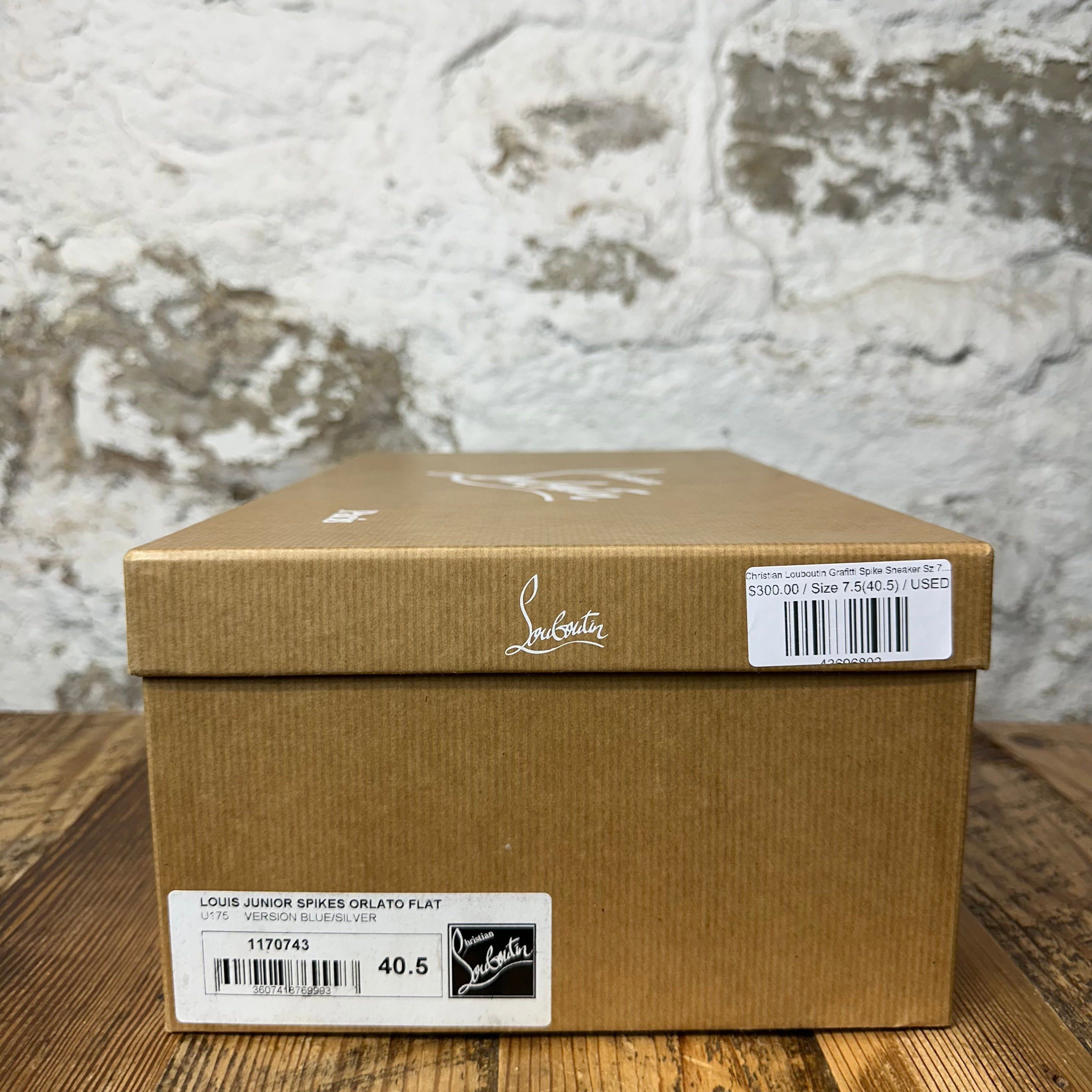Christian Louboutin Christian Louboutin Grafitti Spike Sneaker Sz 7.5 (40.5) Size US 7.5 / EU 40-41 - 8 Thumbnail