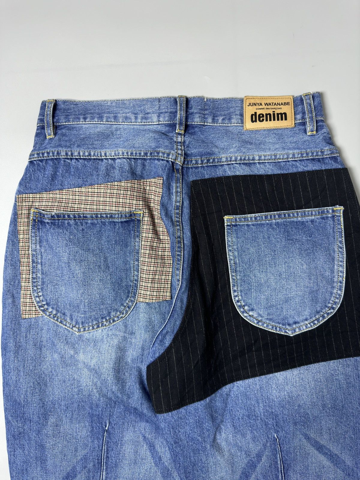 Comme des Garcons × Junya Watanabe CDG - JUNYA WATANABE — DENIM PATCHWORK JEANS Size US 32 / EU 48 - 17 Thumbnail