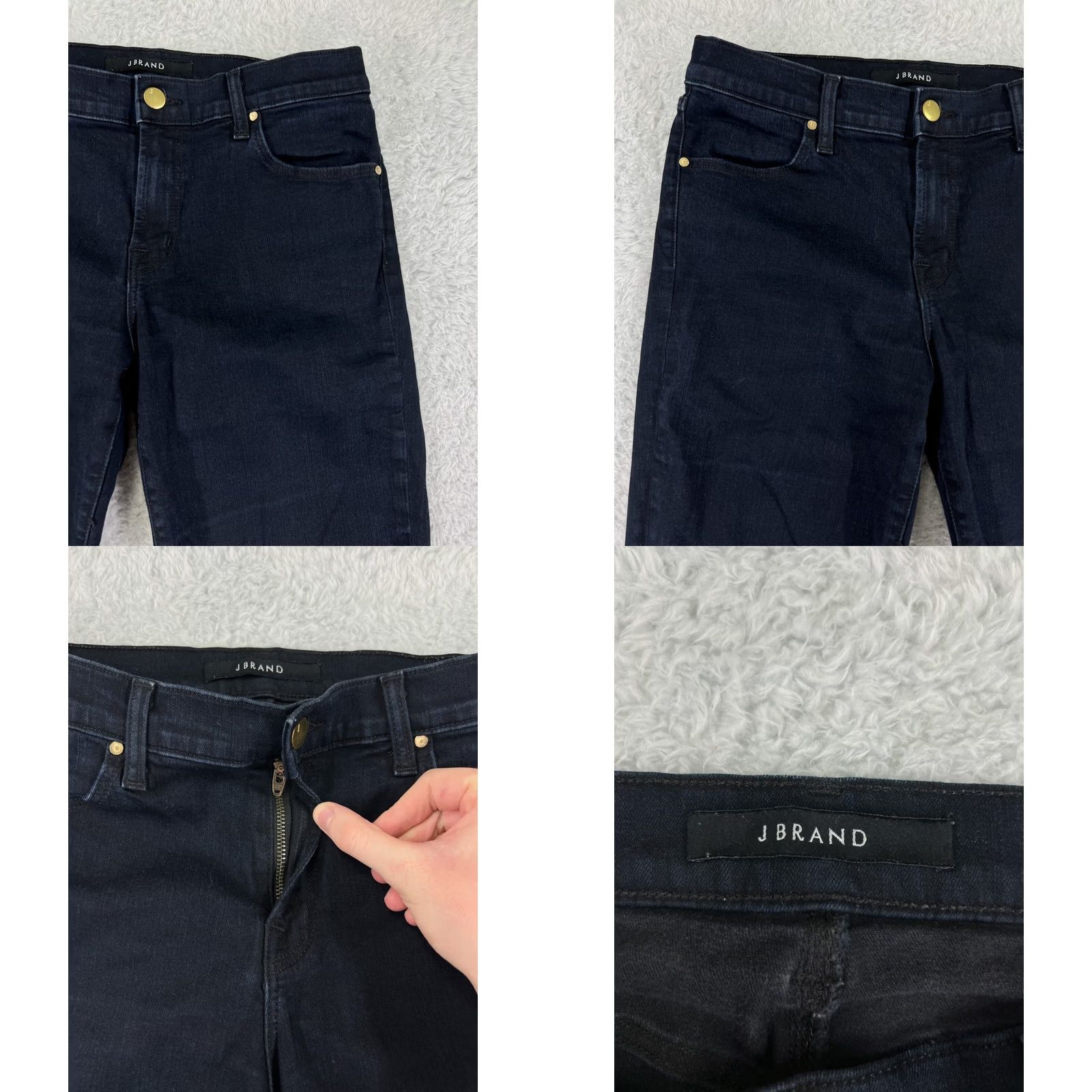 J Brand JBRAND Jeans Women's 28 Blue Denim Skinny Dark Wash Pants XS-XL (Regular) Women’s Regular Blue Jeans Skinny Size 28" / US 6 / IT 42 - 8 Thumbnail