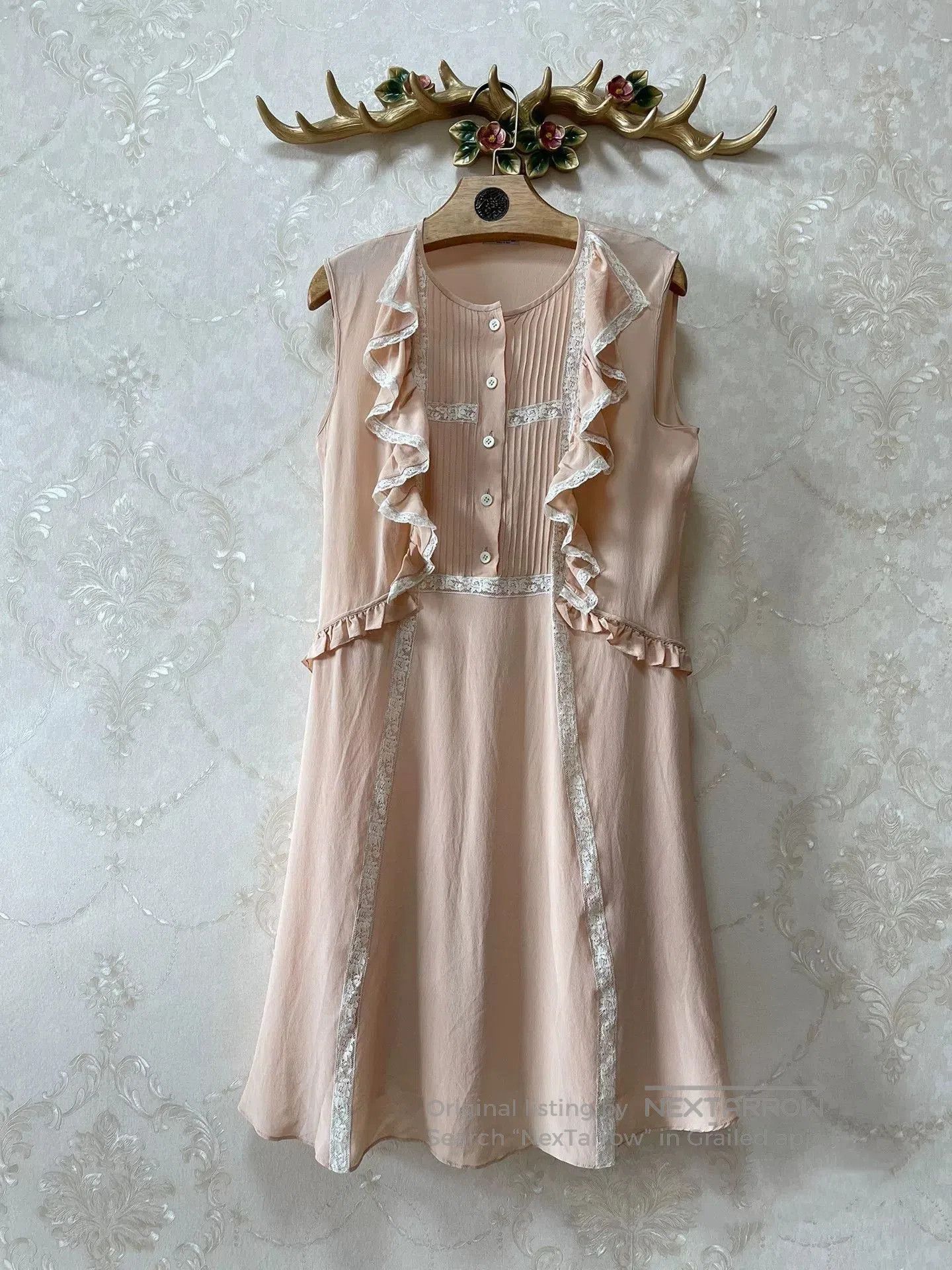 Miu Miu Miu Miu Silk Sweet Lace Dress. Size M / US 6-8 / IT 42-44 - 1 Thumbnail
