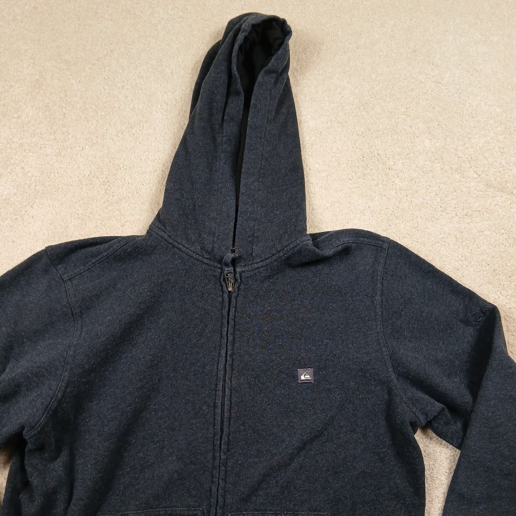 Quiksilver Quicksilver Full Zip Hoodie Sweatshirt Mens Small Black Hoodie Night Outdoor Regular Mens Size US S / EU 44-46 / 1 - 3 Thumbnail