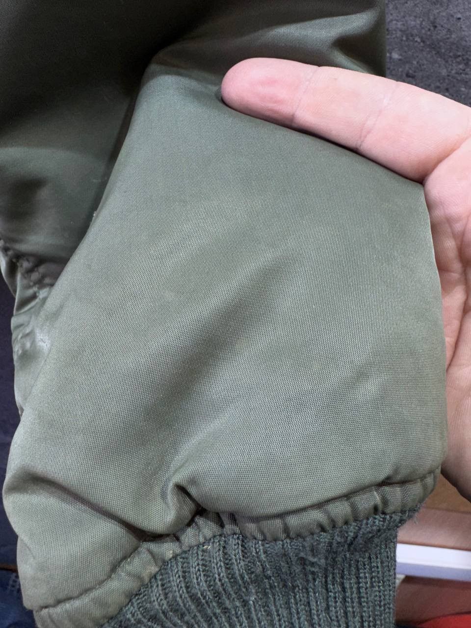 Other Vintage MA-1 Flight Bomber Jacket Reversible Green Orange Size US L / EU 52-54 / 3 - 11 Thumbnail
