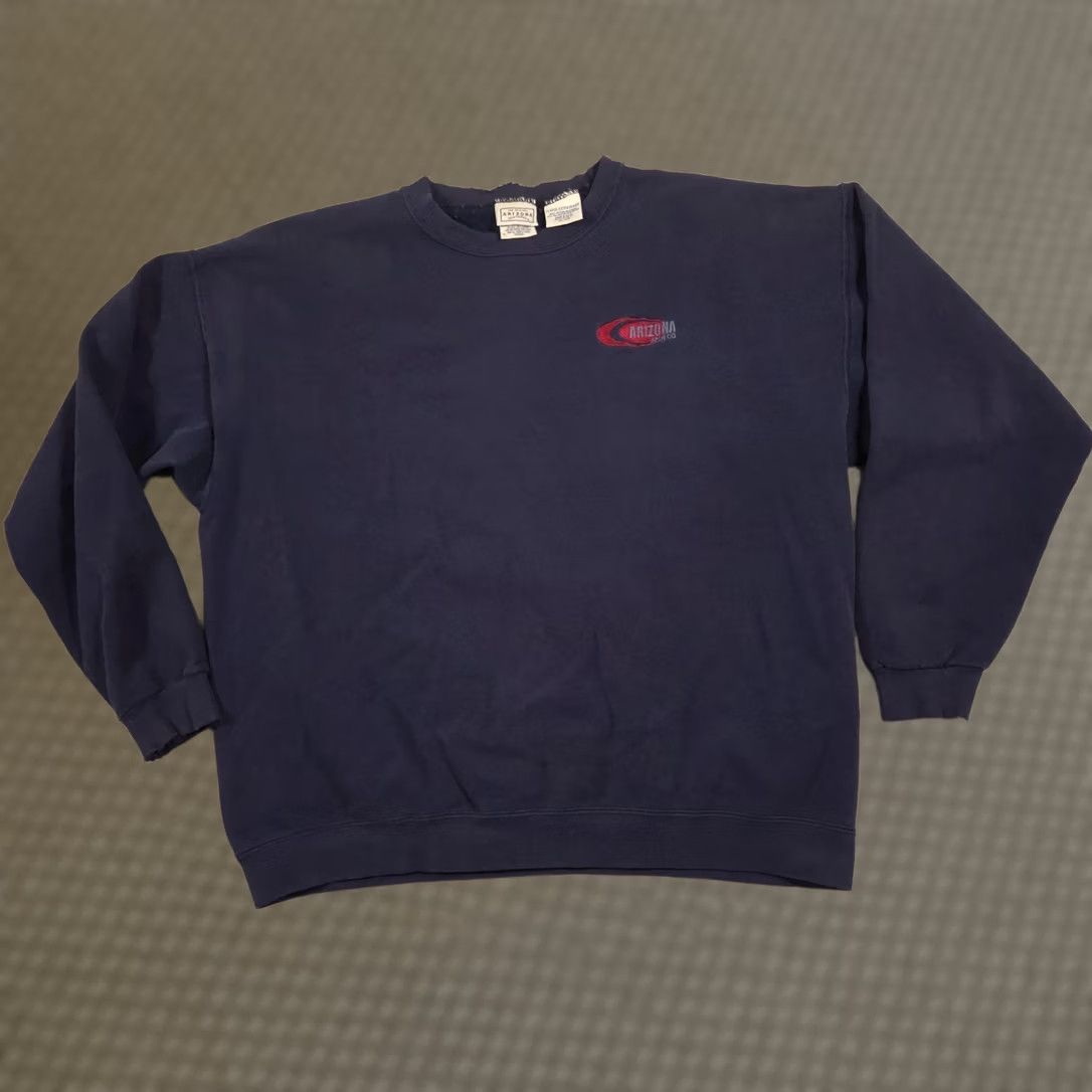 Vintage VINTAGE Arizona Jean Company Sweatshirt Mens XL Navy Crewneck Made USA 90s Size US XL / EU 56 / 4 - 1 Thumbnail