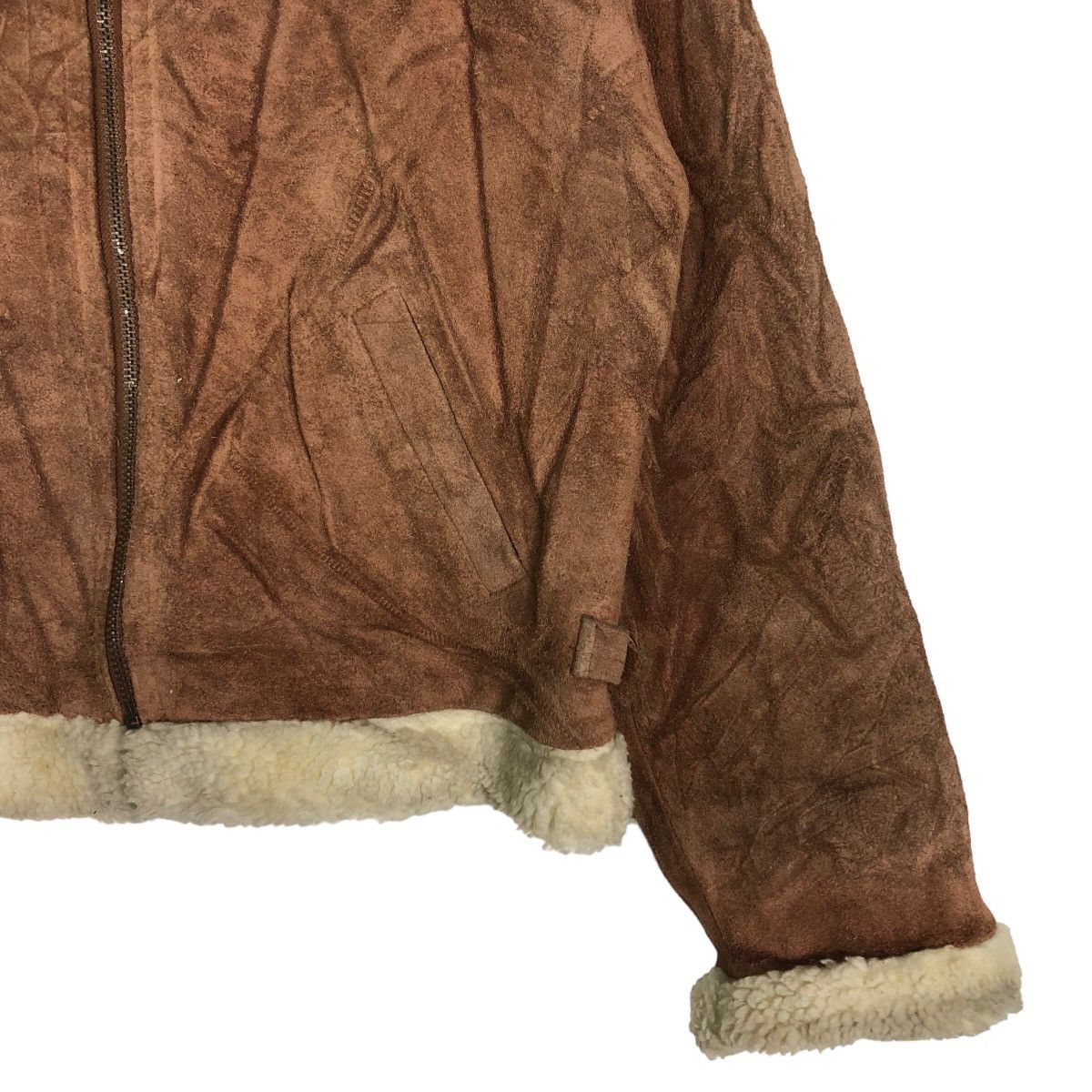 Japanese Brand 🔥Vtg Biker Leather Jacket Shearling Japan Pitch 45 Size US M / EU 48-50 / 2 - 5 Thumbnail