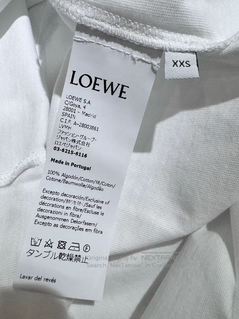Loewe Loewe White Pure Cotton Short Sleeve T-Shirt Size XXS / US 00 / IT 34 - 8 Thumbnail