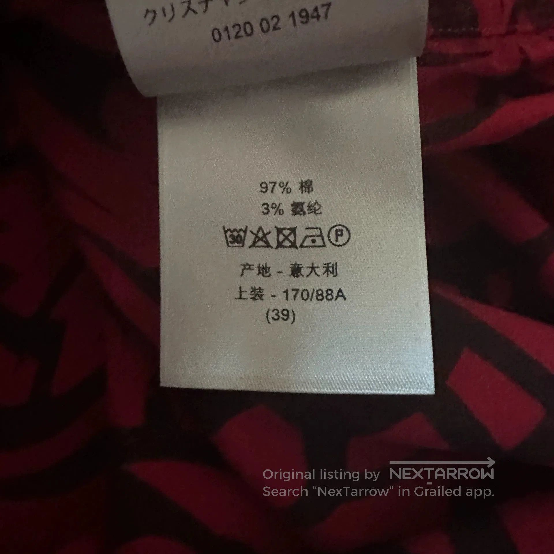 Dior Dior Homme 18fw Red Thorns Bee Shirt. Size US S / EU 44-46 / 1 - 7 Thumbnail