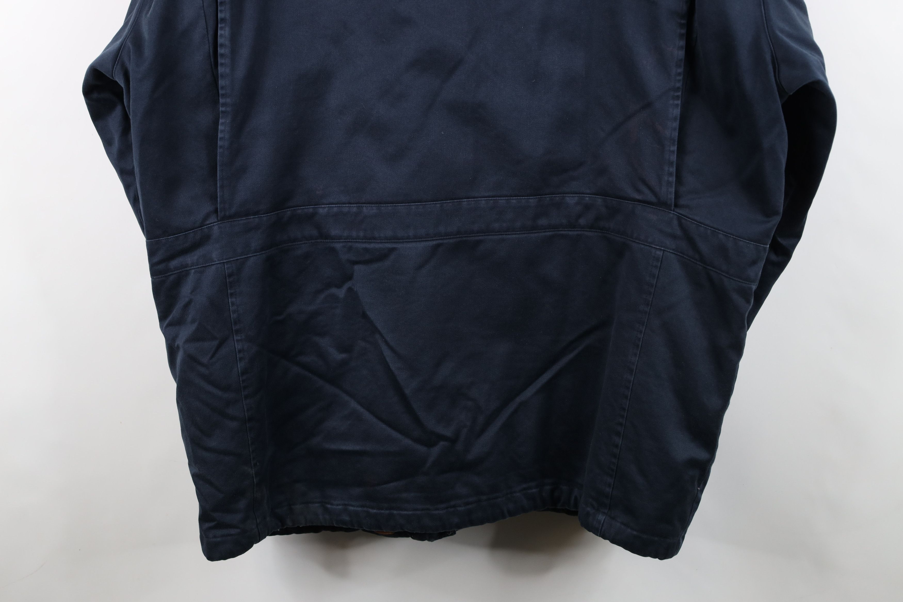 Nautica Vintage 90s Nautica Quilted Leather Collar Chore Barn Jacket Size US L / EU 52-54 / 3 - 15 Thumbnail