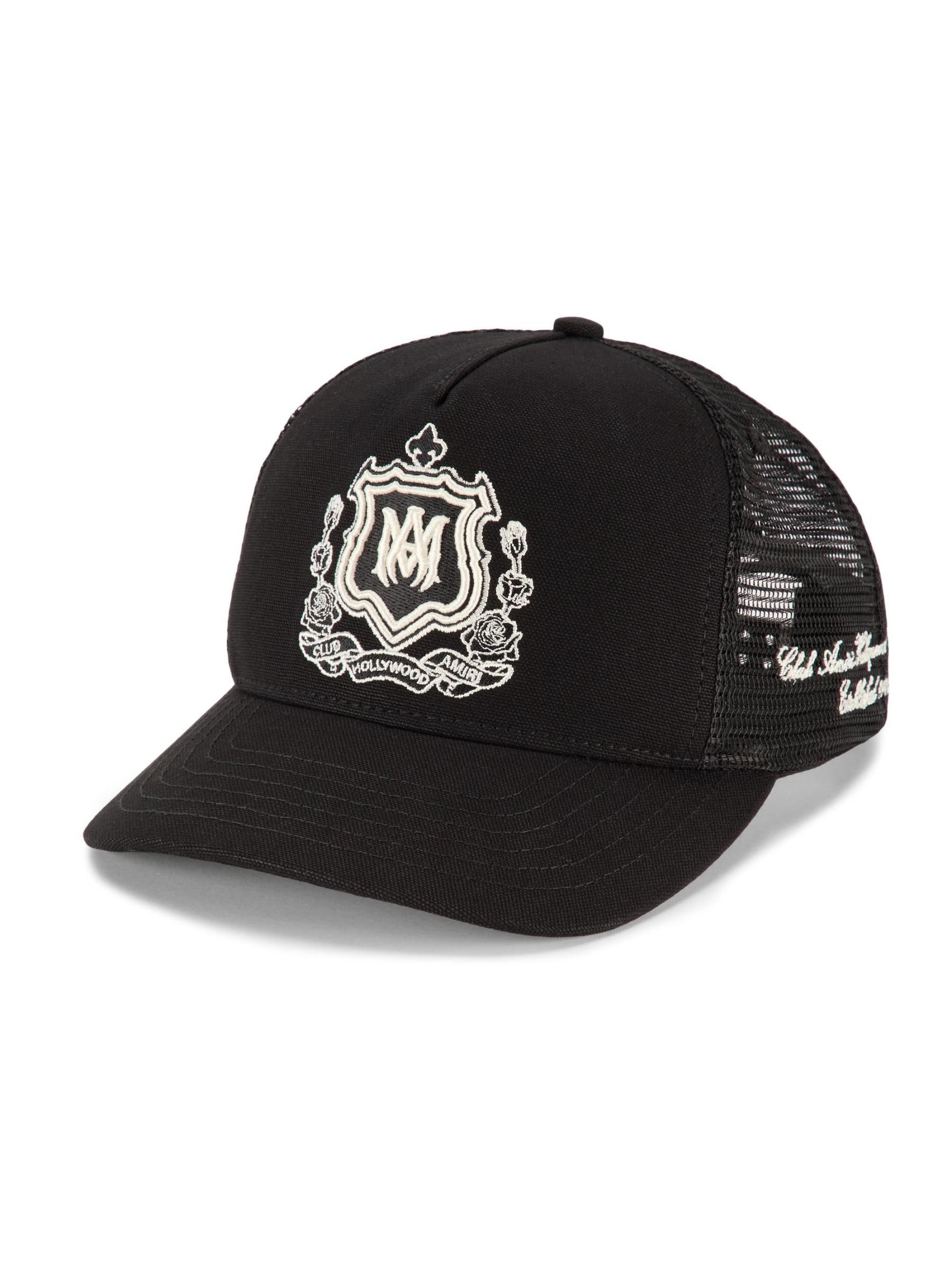 Amiri os11x1225 Size: OS / MA Crest Trucker Hat / Cap in Black Size ONE SIZE - 1 Thumbnail