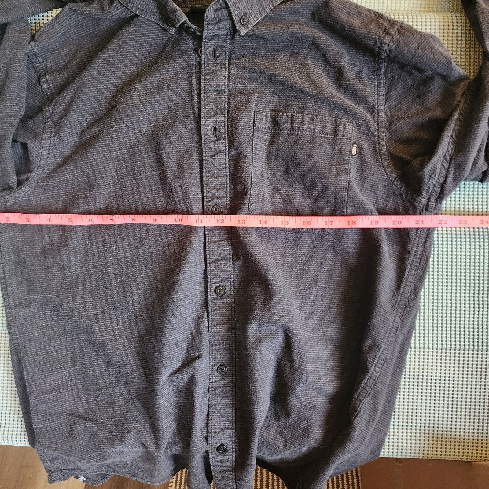 Vans Vans Men's Medium Grey Long Sleeved Button-Up Shirt Size US M / EU 48-50 / 2 - 8 Thumbnail