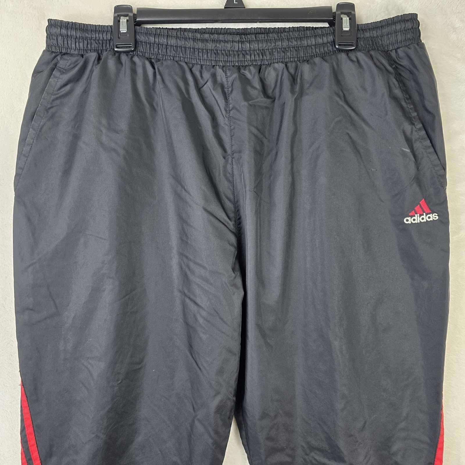 Adidas Vintage Adidas Pants Large Black Red Track Windbreaker Size US 36 / EU 52 - 3 Thumbnail