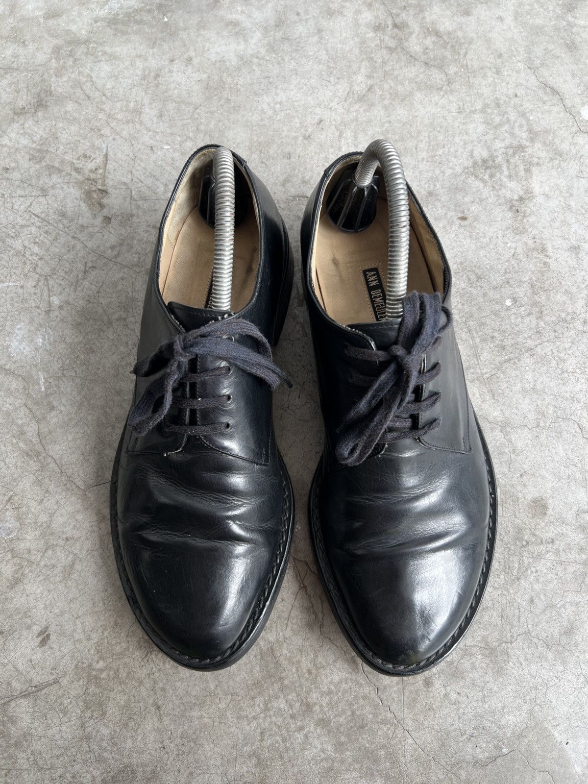 Ann Demeulemeester Ann Demeulemeester - Vitello Leather Lace Up Derby Shoes Size US 8 / EU 41 - 3 Thumbnail