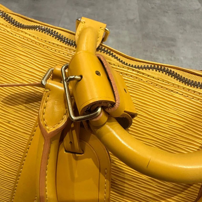 Louis Vuitton Louis Vuitton Keepall 55 Travel Bag Yellow Epi Leather Size ONE SIZE - 7 Thumbnail