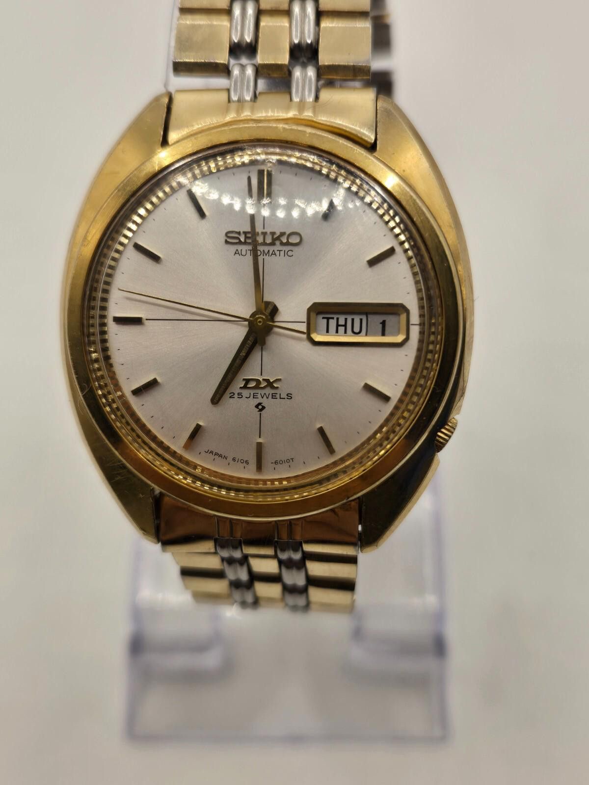 Vintage Seiko Dx Automatic Men's 36Mm Gold Tone Watch
