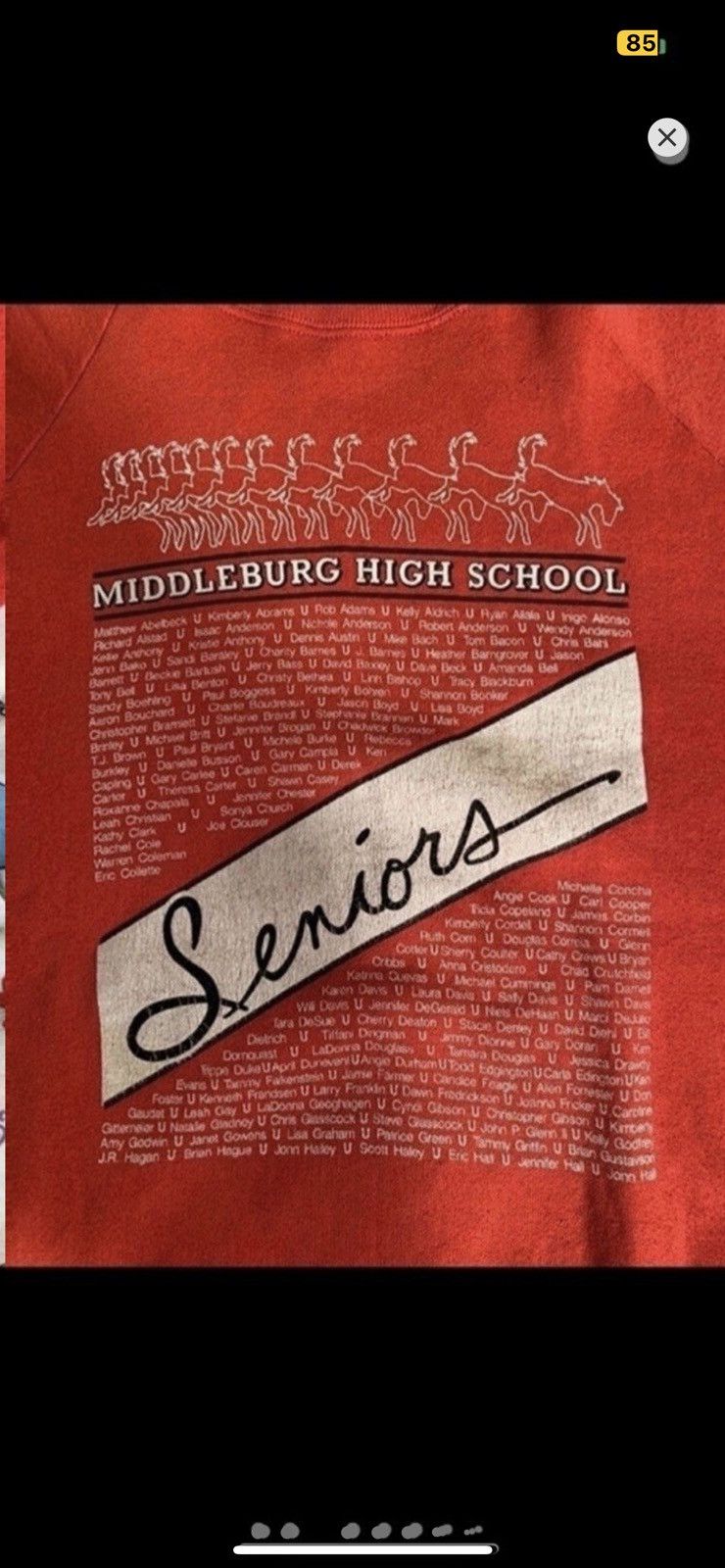 Vintage ***FINAL DROP***RARR 1990 MIDDLEBURGH HIGH SCHOOL SENIORS XL Size US XL / EU 56 / 4 - 3 Thumbnail