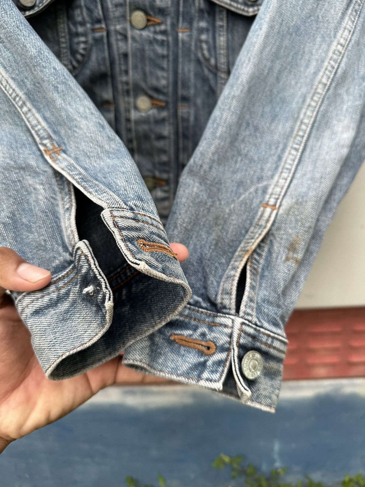 Edwin 👹Vintage Edwin Trucker Jacket (Woman) Size US S / EU 44-46 / 1 - 10 Thumbnail