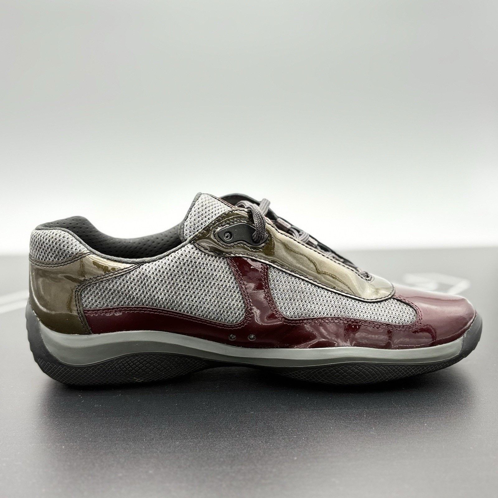 Prada Prada Americas Cup ' Burgundy Grey ' | SUPER CLEAN! Size US 9 / EU 42 - 10 Thumbnail