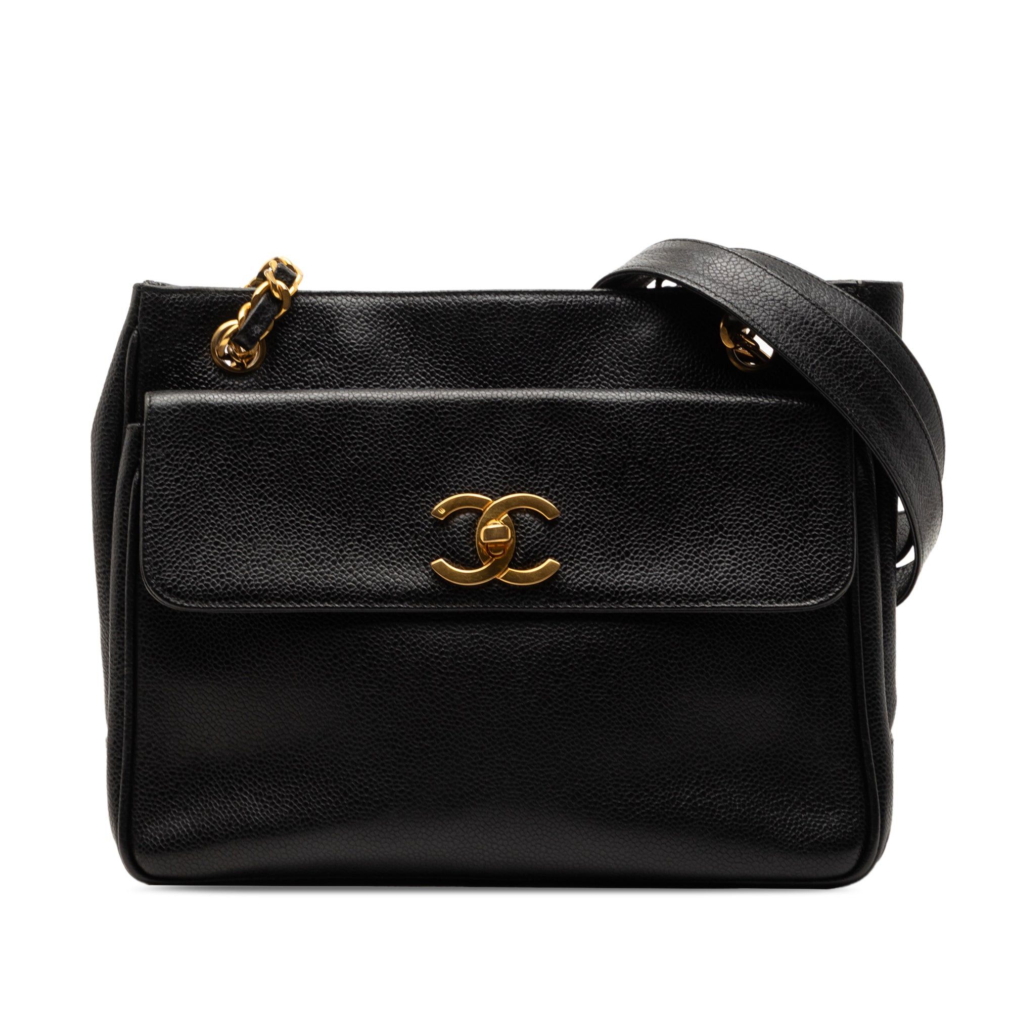 Chanel CC Caviar Front Pocket Shoulder Bag Size ONE SIZE - 1 Thumbnail