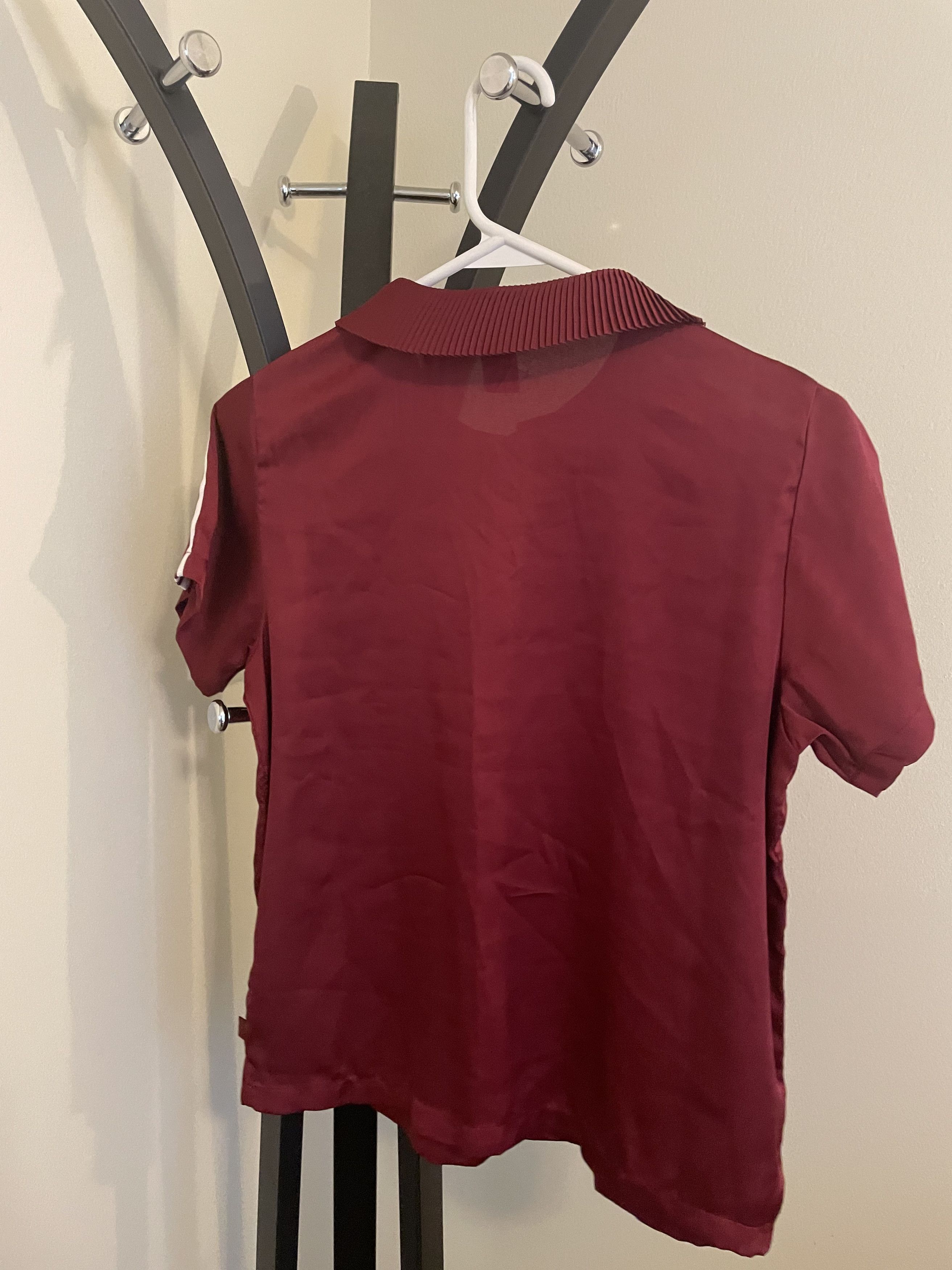 Adidas Adidas Originals Polo Shirt With Pleated Back Detail Size S / US 4 / IT 40 - 2 Thumbnail
