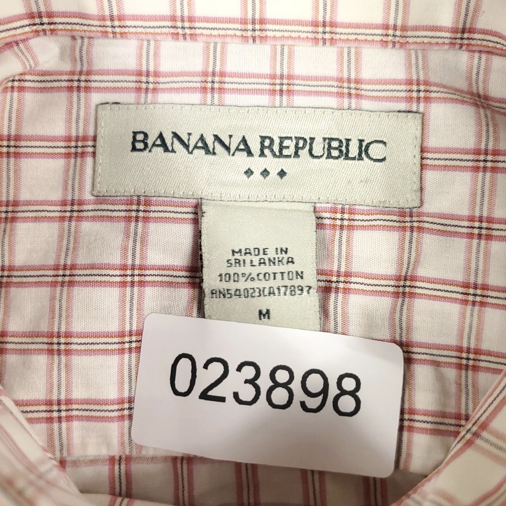 Banana Republic Banana Republic Shirt Mens M Red Plaid Button-Up Long Sleeve Casual Classic Preppy Business Workwear Blazer? (Wait) Size US M / EU 48-50 / 2 - 8 Thumbnail