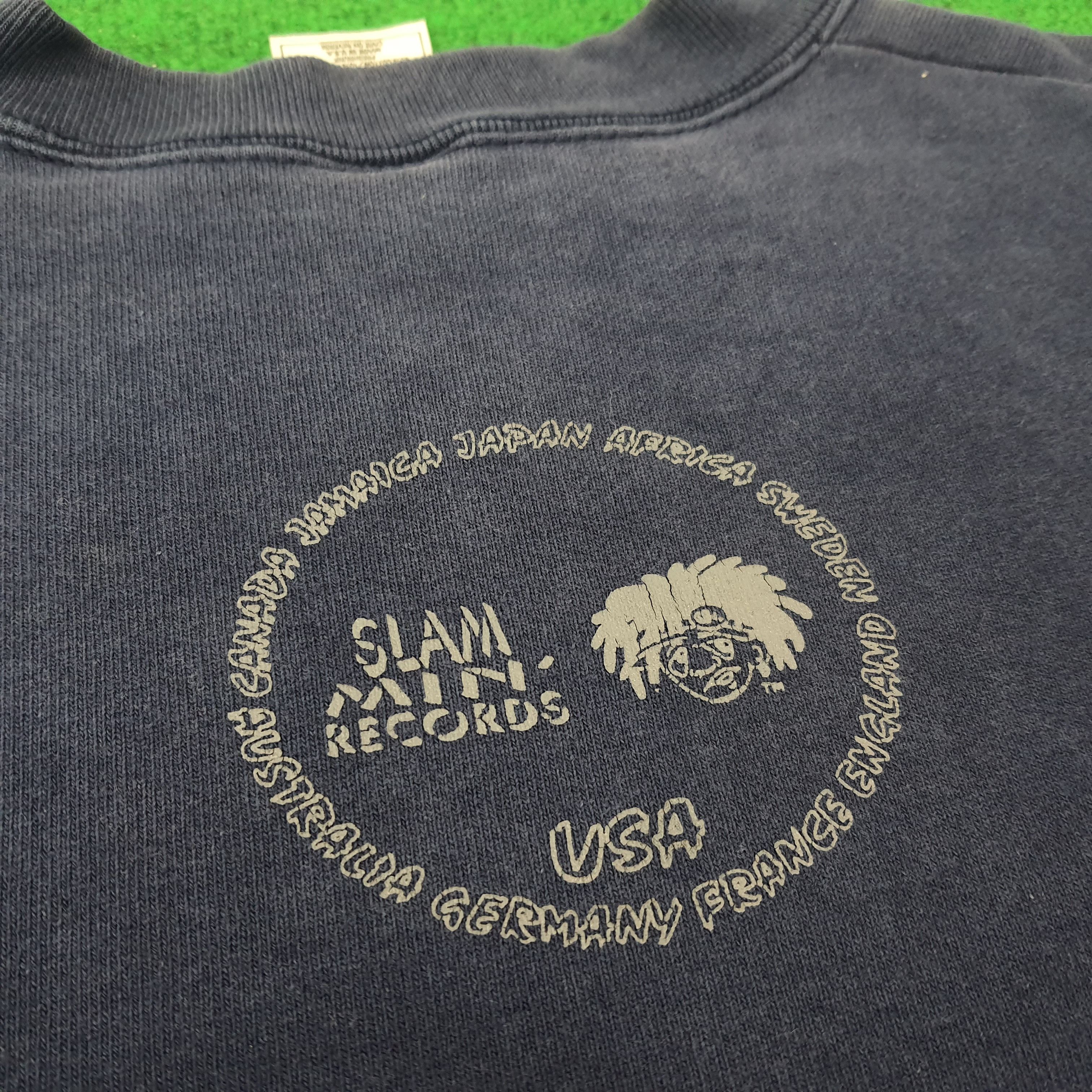 Vintage Vintage Slammin' Records New York Sweatshirt C221N22 Size US XL / EU 56 / 4 - 4 Thumbnail