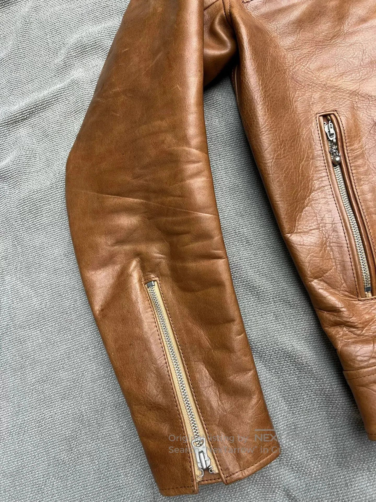 SUNSEA Sunset Bay Honey Leather Pocket Jacket. Size US M / EU 48-50 / 2 - 4 Thumbnail