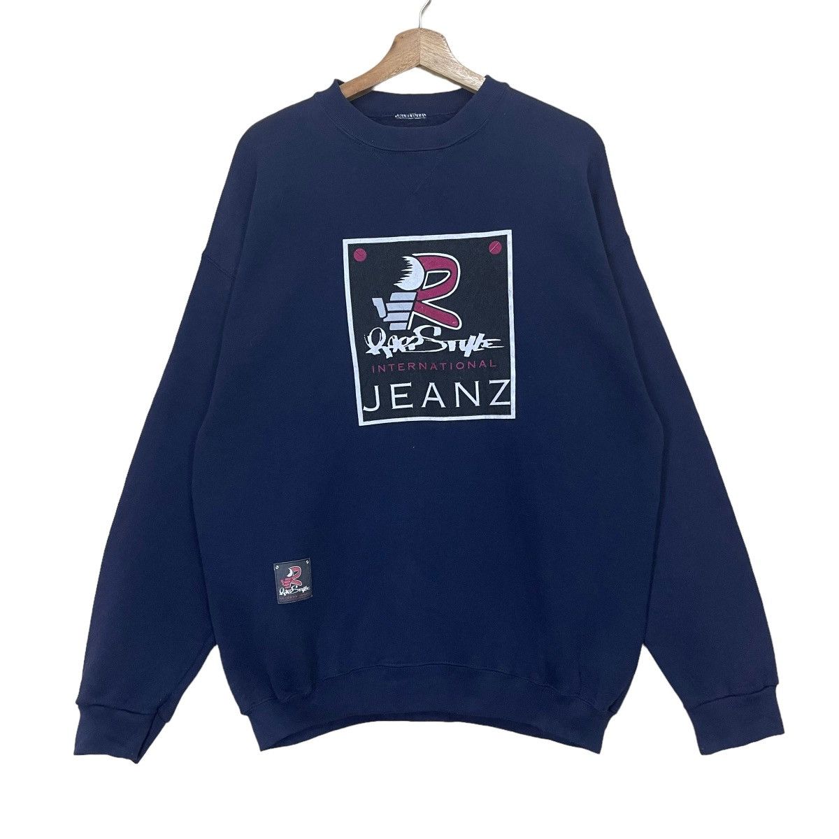 Japanese Brand Vintage 90s Rapp Style Jeanz Crewneck Sweatshirt Size US L / EU 52-54 / 3 - 1 Thumbnail